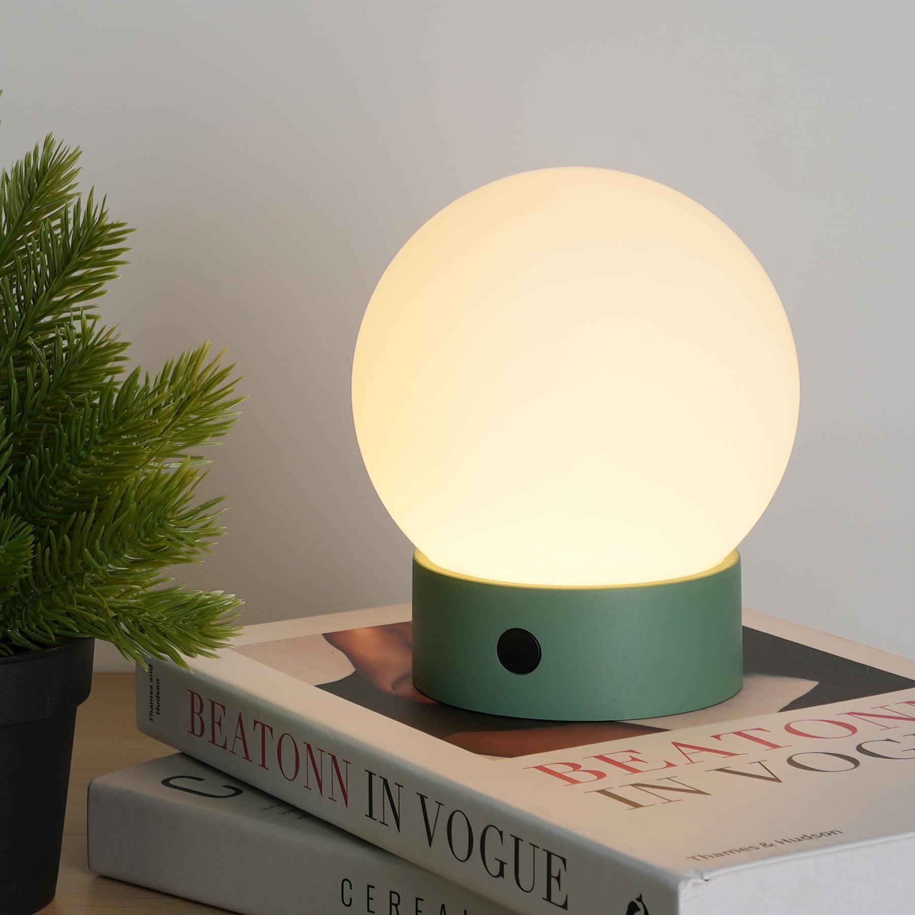 Weilailux Small Cute Cordless Table Lamp Rechargeable, Battery Operated Shower Lamp Waterproof, Touch Dimmable Globe Ambient Lig