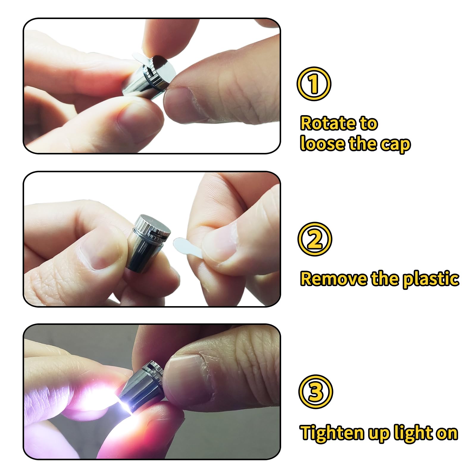 10 Pack Small Spotlight Battery Operated Led Lights, Warm White Led Wireless Miniature Spot Light For Artwork Painting,Jewelry Showcase Display,Closet,Diy Hand Craft (Cool White)