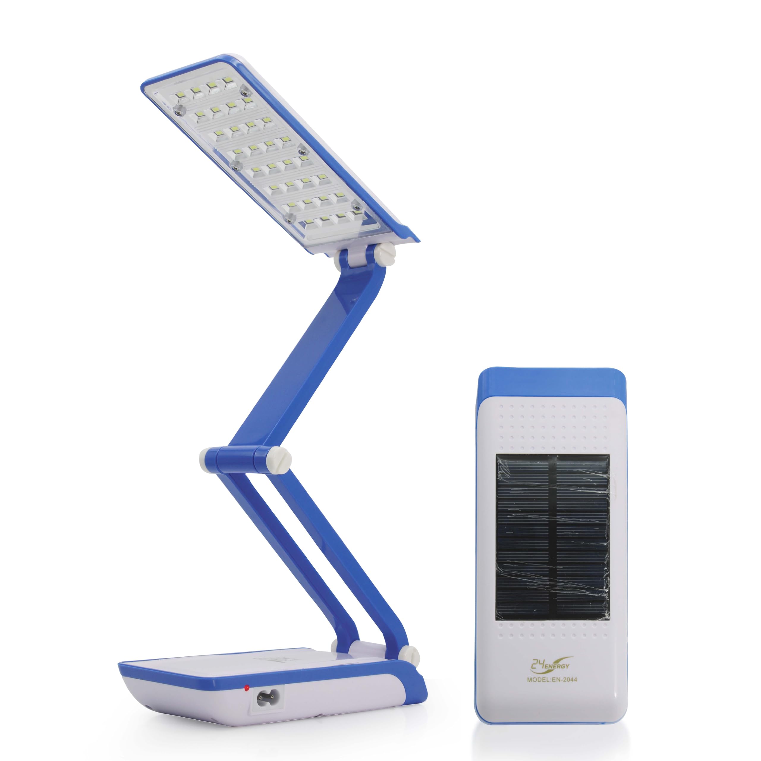TEQO Table/Study/Desk Lamp with Solar Rechargeable, Electric & Solar Charging Support | ABS Body, 32 LEDs| 2 Modes Adjustable De