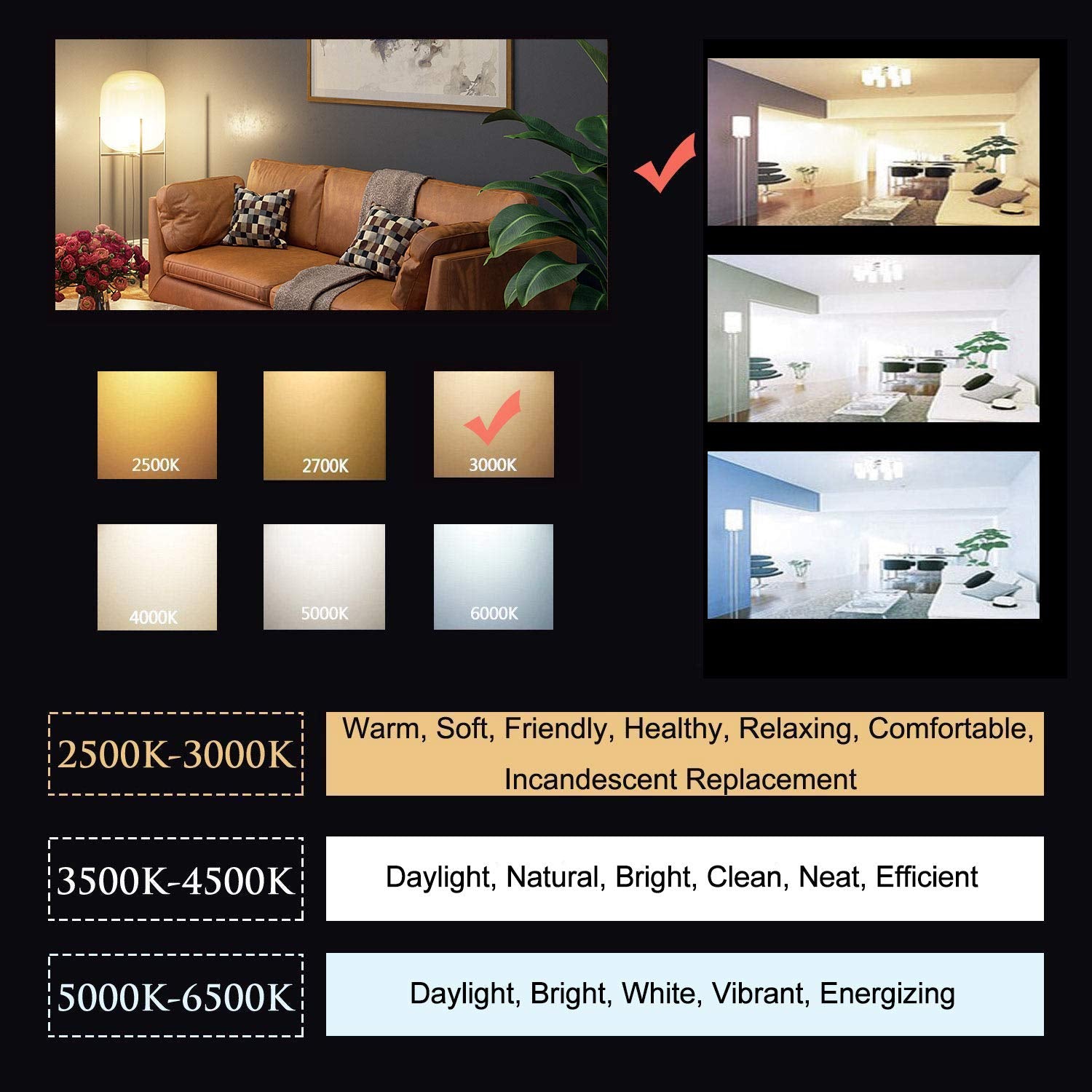 OMAYKEY 15W Dimmable LED Globe Bulb, 100W Equivalent, 1000 Lumens, 3000K Soft White, Vintage Edison G125, E26 Base,