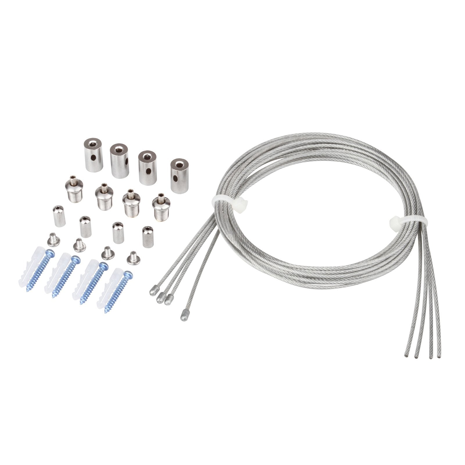 Ottff 4 Pack 3 Ft Lighting Suspension Cables Kit, Hanging Chain For Led Panel Aquarium Lights, Load 6.6 Lb