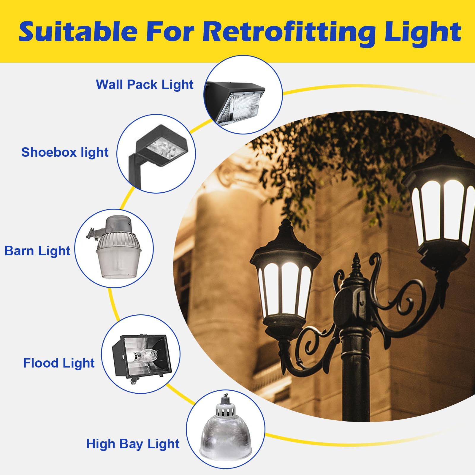 1000W Equivalent Led Corn Bulb, 300W E39 Mogul Base Bulbs,42,000 Lumen Replacement Metal Halide/Hid/Hps Bulb,5000K Daylight For