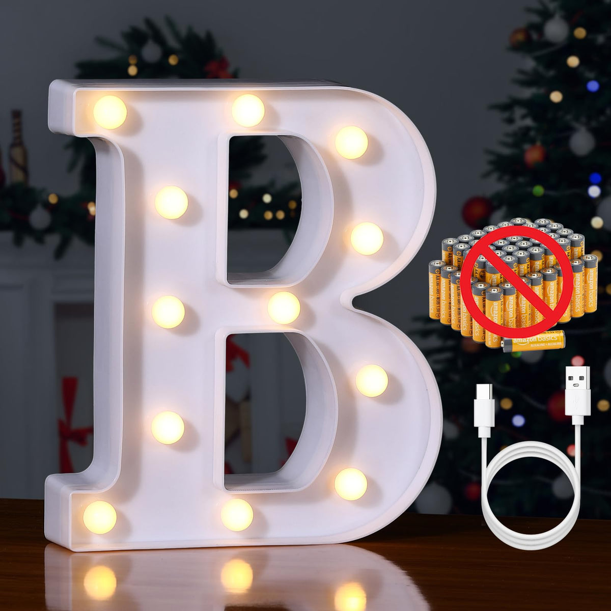 Foaky Led Gold Foaky Rechargeable LED Letter Lights Sign Marquee Night Light B Warm P ...