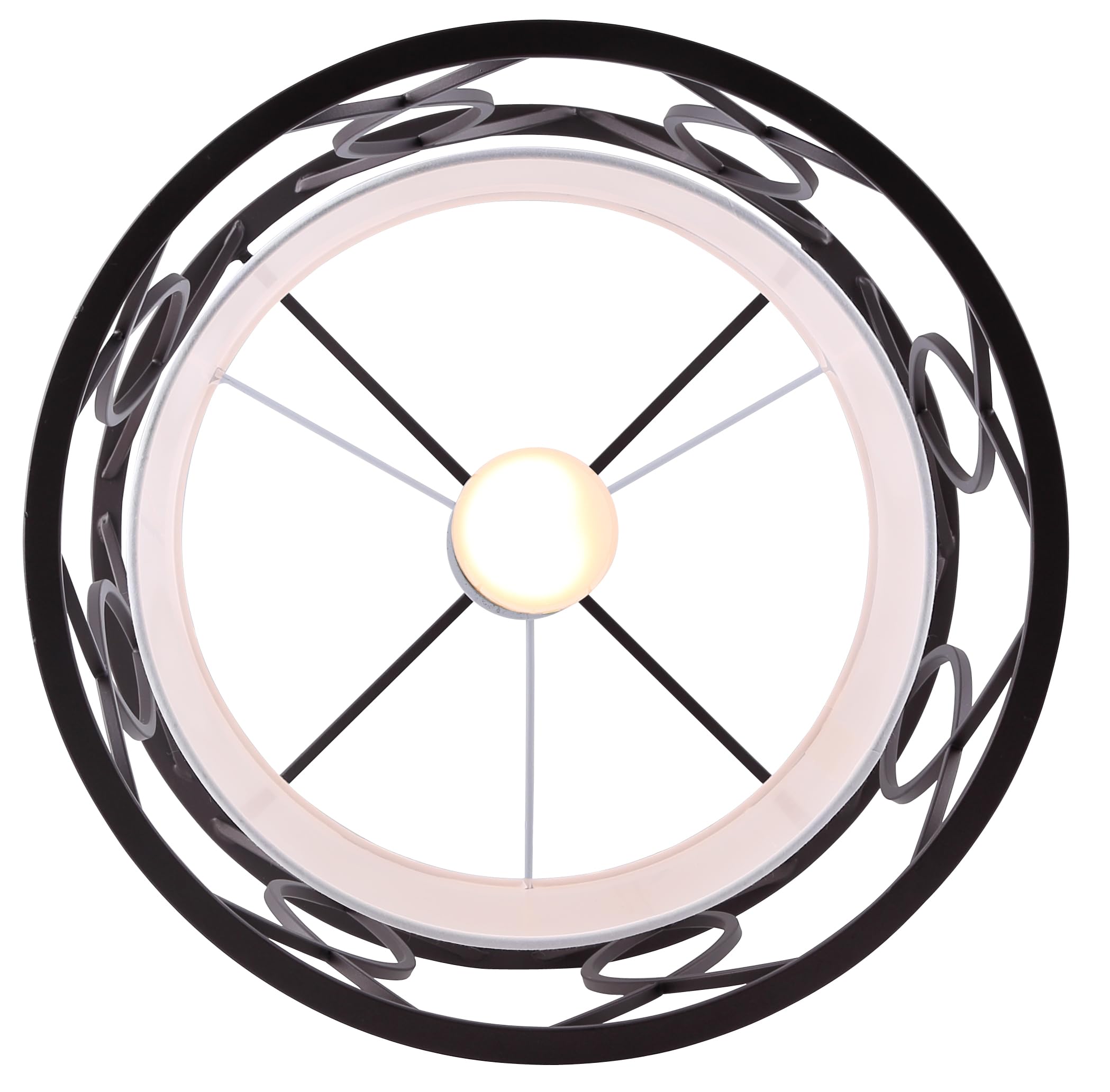 Canarm Monica 1-Light Pendant, Oil-Rubbed Bronze, Metal, 13-1/4 Inches, Model IPL320A01ORB14