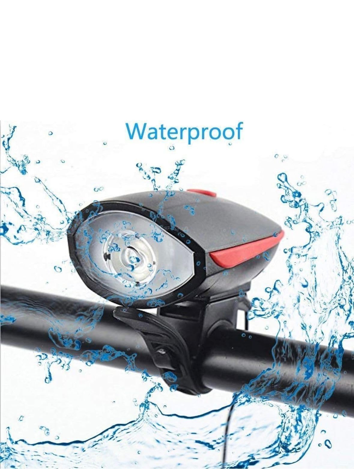 Pack of 12 2-in-1 Rechargeable Cycle Light and Horn | Cycle Lights Rechargeable Waterproof with Cycle Horn | Super Bright Light