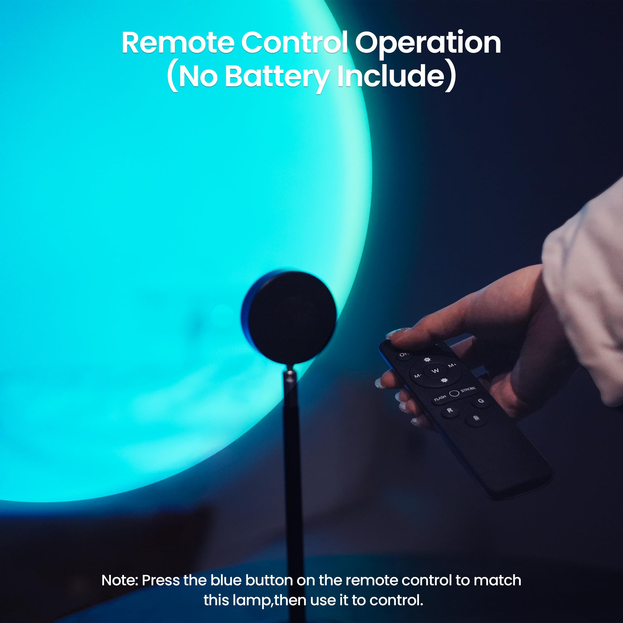 Tsrarey Sunset Lamp Projector With Remote Control, Multiple Colors Led App Control Sunset Light Three Control Methods Night Light For Room Decor/Christmas Gifts/Photography/Party/Bedroom Decor