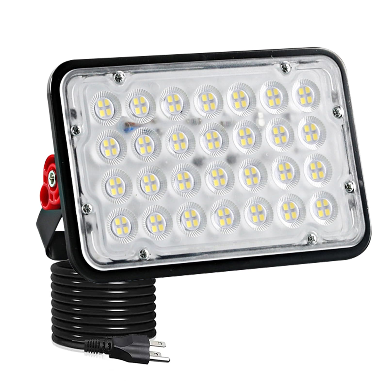 Indmird 50W Led Outdoor Flood Light, Exterior Flood Lights, Led Stadium Lights, Plug in Flood Light, with 59 Inch Line, for Yard