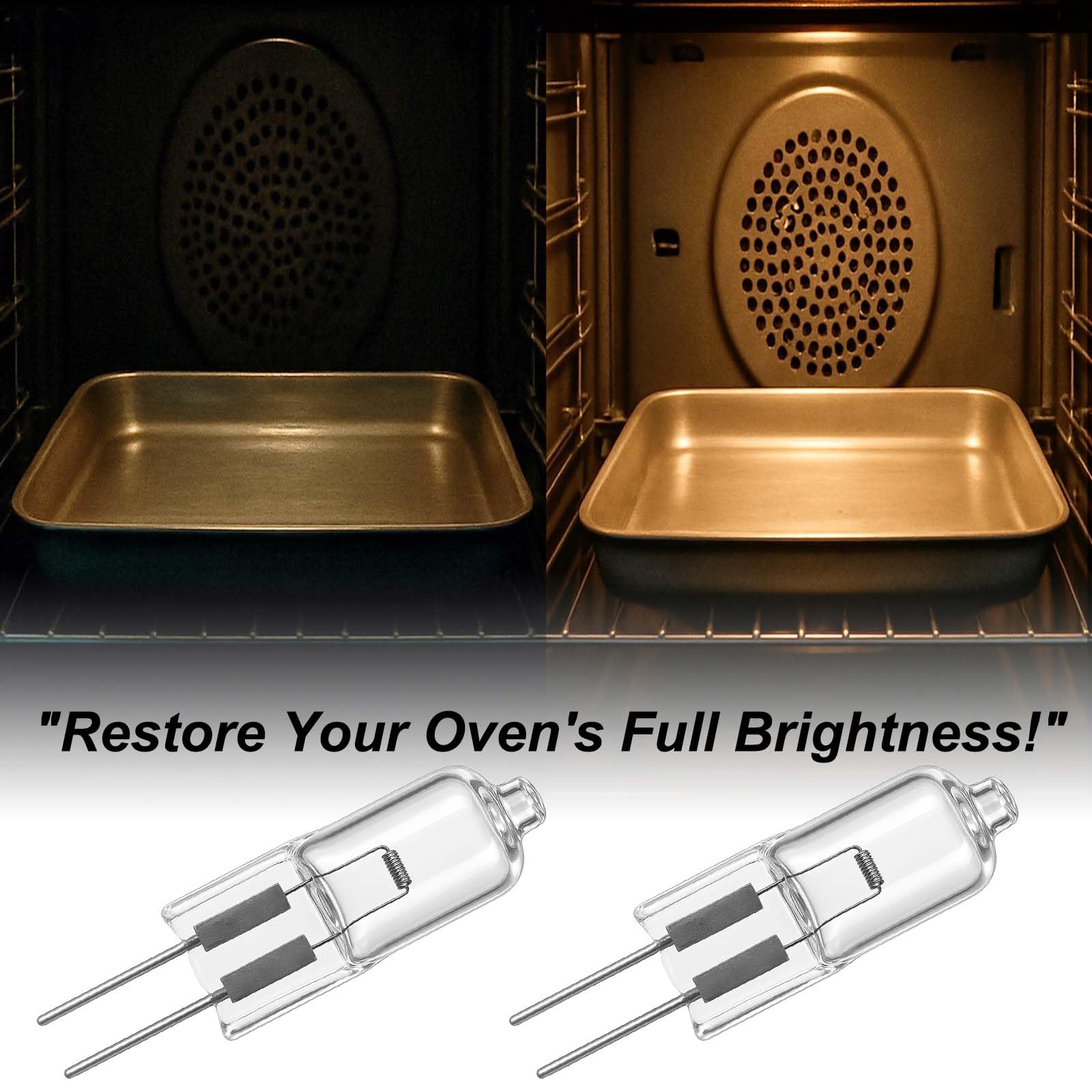 10W 12V G4 Bi-Pin Base Oven Light Bulbs For Dacor 86364 Halogen Light Bulbs,Compatible With 86573, 8-6573, De81-05142A,Replaceme