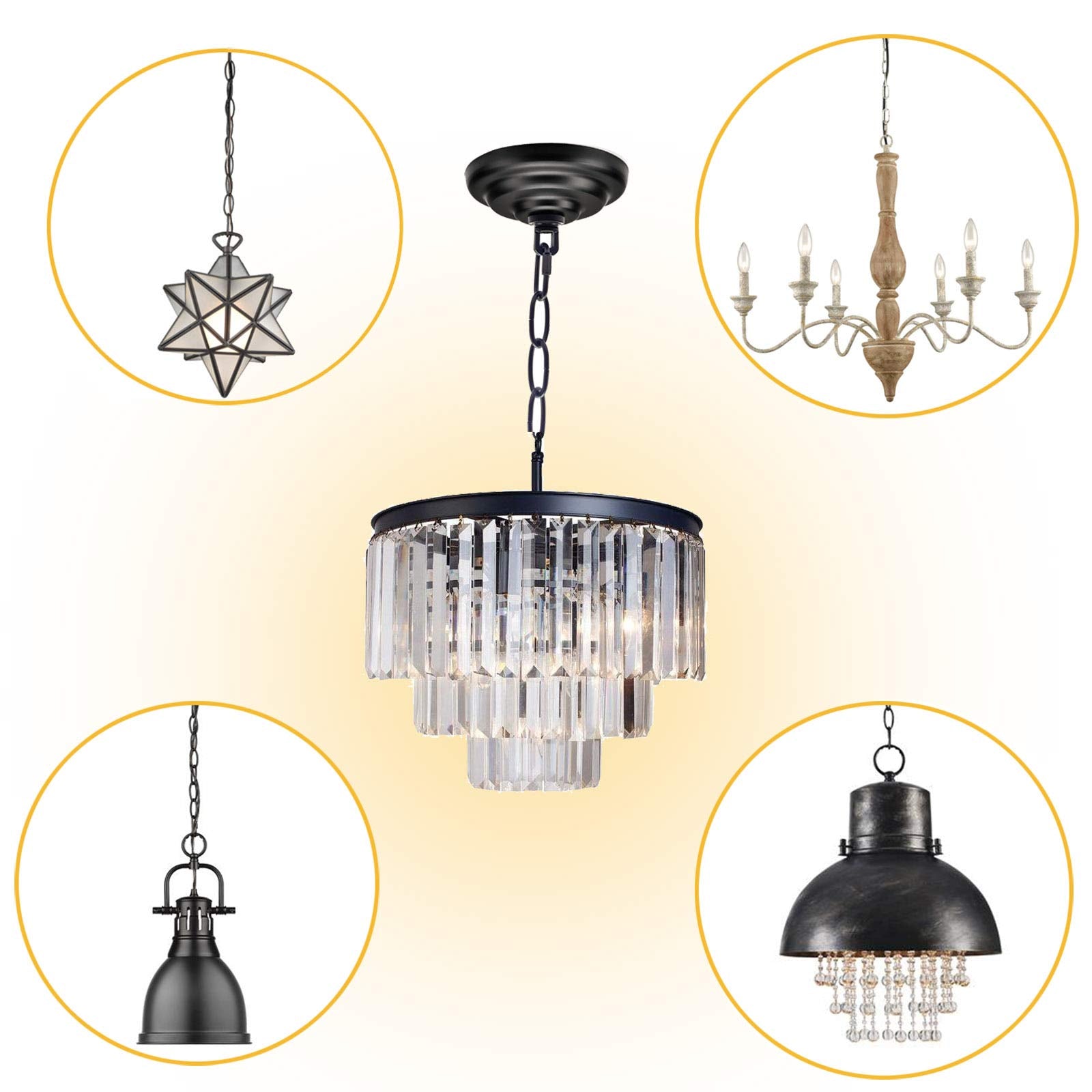 ECUDIS Heavy Duty Canopy Kit with 6ft Pendant Light Chain, Vintage Black, Max Weight 50lbs, Ideal for Chandeliers & Swag Fixtures