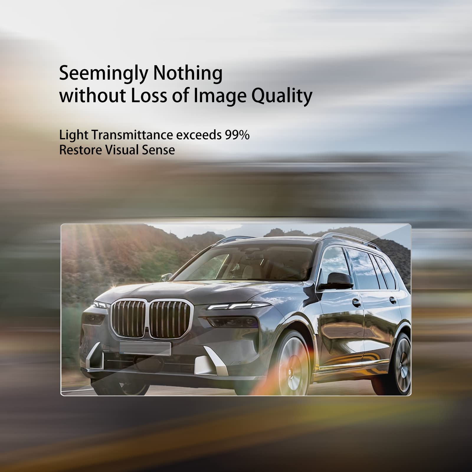 XXCIWP BMW 3 Series Screen Protector - Tempered Glass, Model ZBZB0104, Fits 2023-2025 X7, i4, i7, iX,