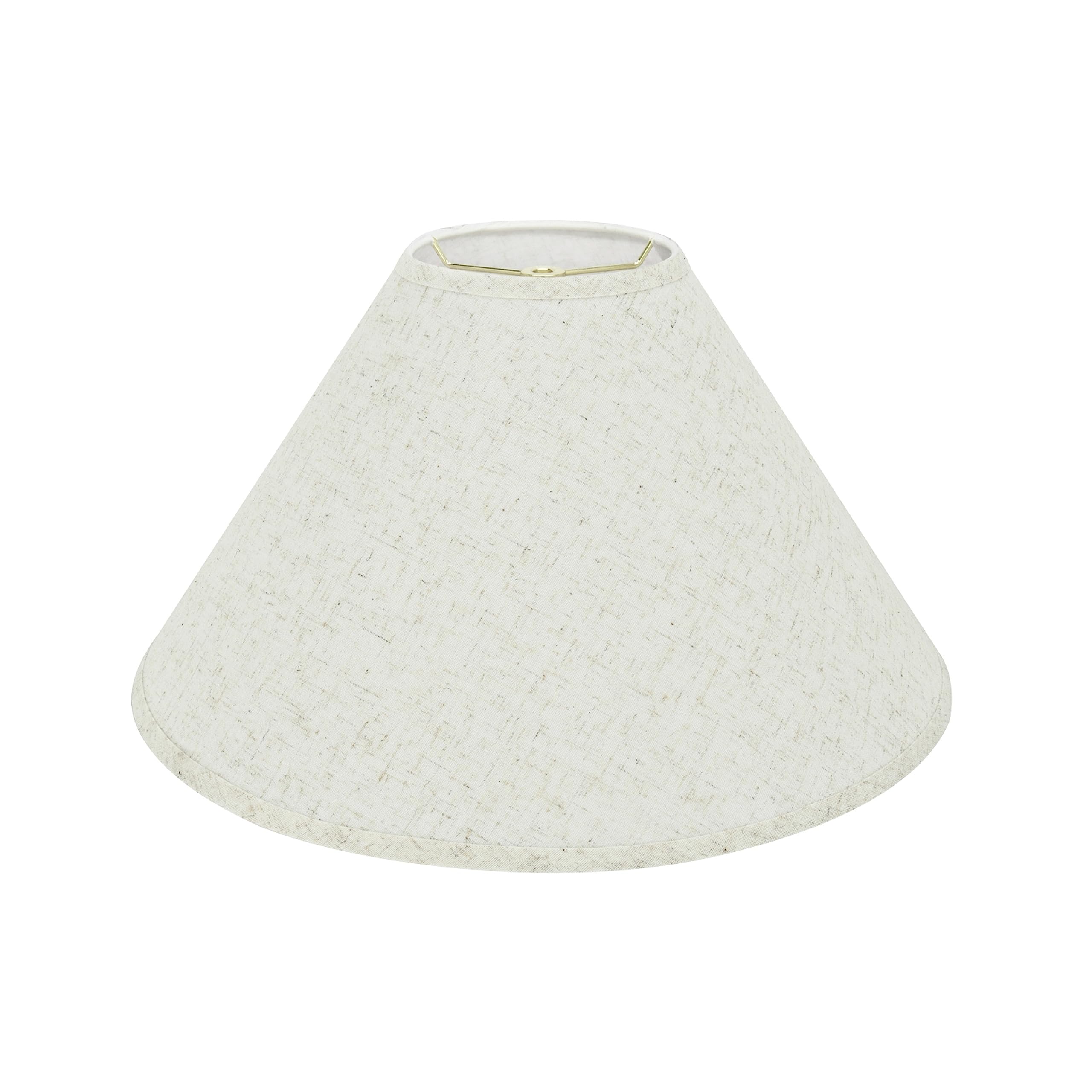 Aspen Creative 32202A, Empire Spider Lamp Shade, Flaxen, 6" Top x 19" Bottom x 12" Slant Height