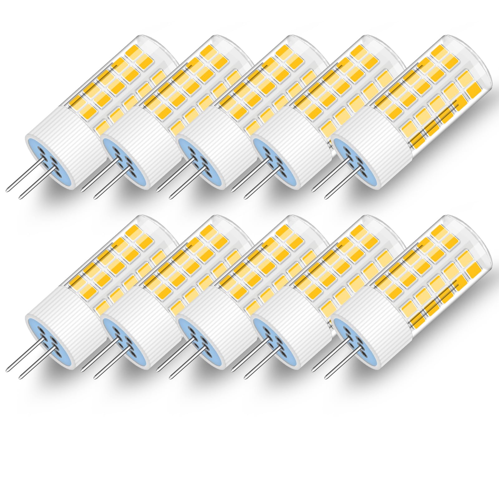 TRIJZHOU G4 LED Light Bulbs, AC110-120V (Not Low Voltage 12V) Dimmable Warm White 3000K 4W Equivalent 40W 45W Halogen 420LM, G4 