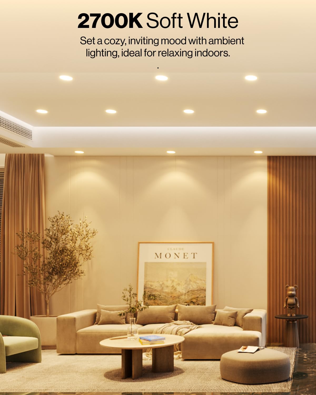 Sunco 12 Pack Retrofit Led Recessed Lighting 6 Inch, 2700K Soft White, Dimmable Can Lights, Smooth Trim, 13W=75W, 965 Lm, Damp R