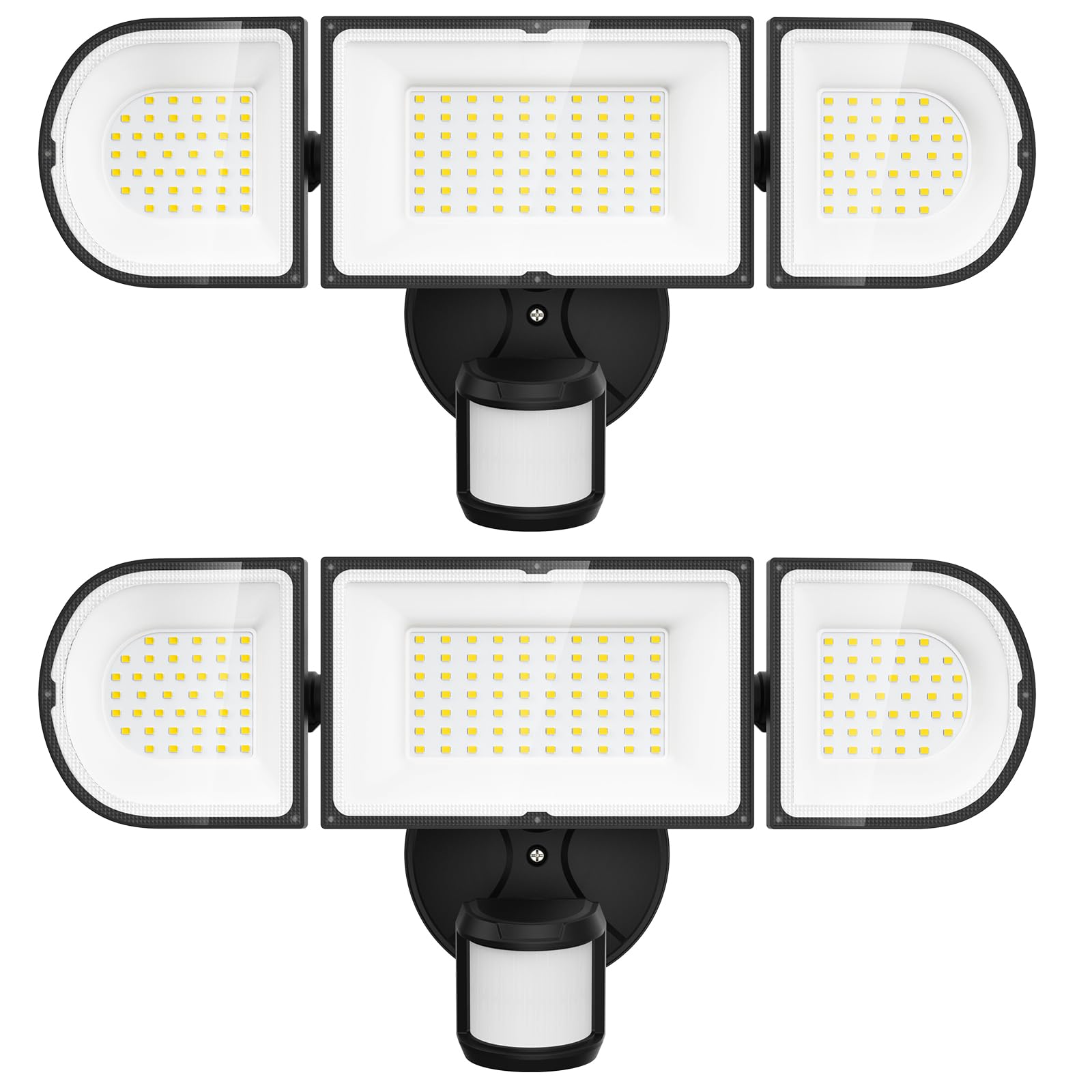 150W Motion Sensor Lights Outdoor for Outside, 15000LM LED Flood Lights Outdoor wired Dusk to Dawn, Exterior Security Floodlight