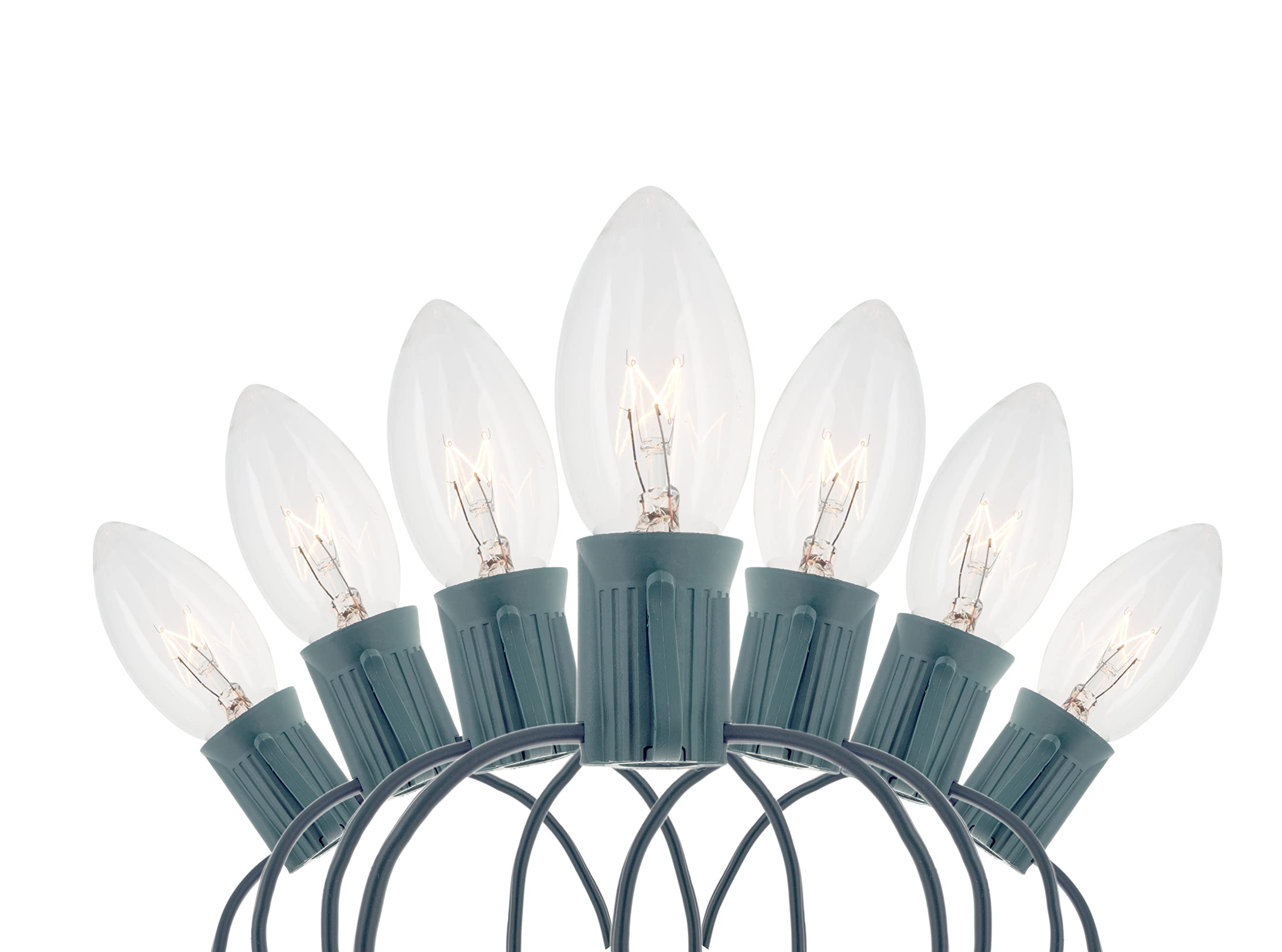 Creative Hobbies Christmas Light String - 25 Ft C9 Incandescent Bulbs - Indoor/Outdoor - Multicolor
