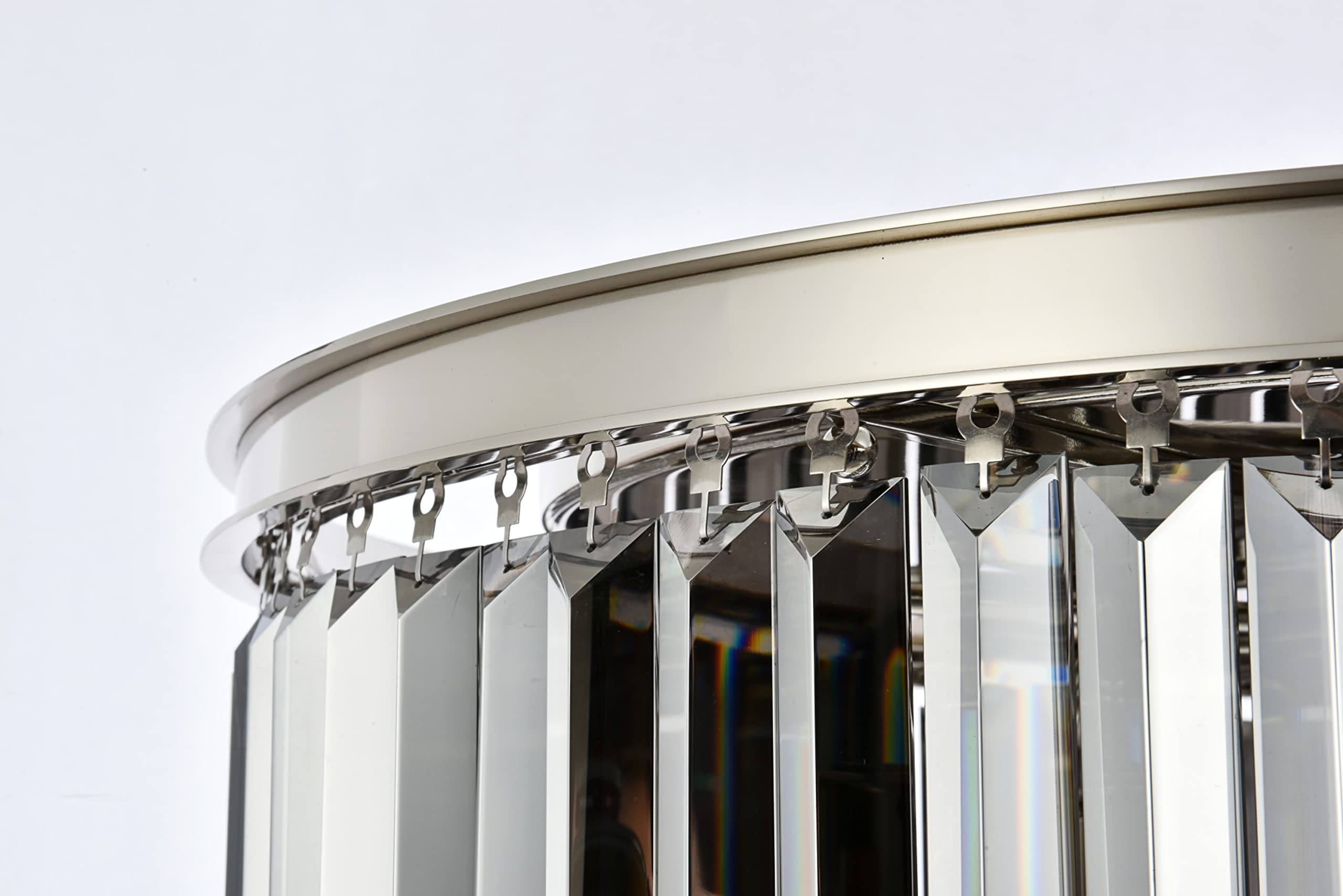 Elitco Lighting Urban Classic Sydney 8-Light Metal Royal Cut Flush Mount - Matte Black Finish