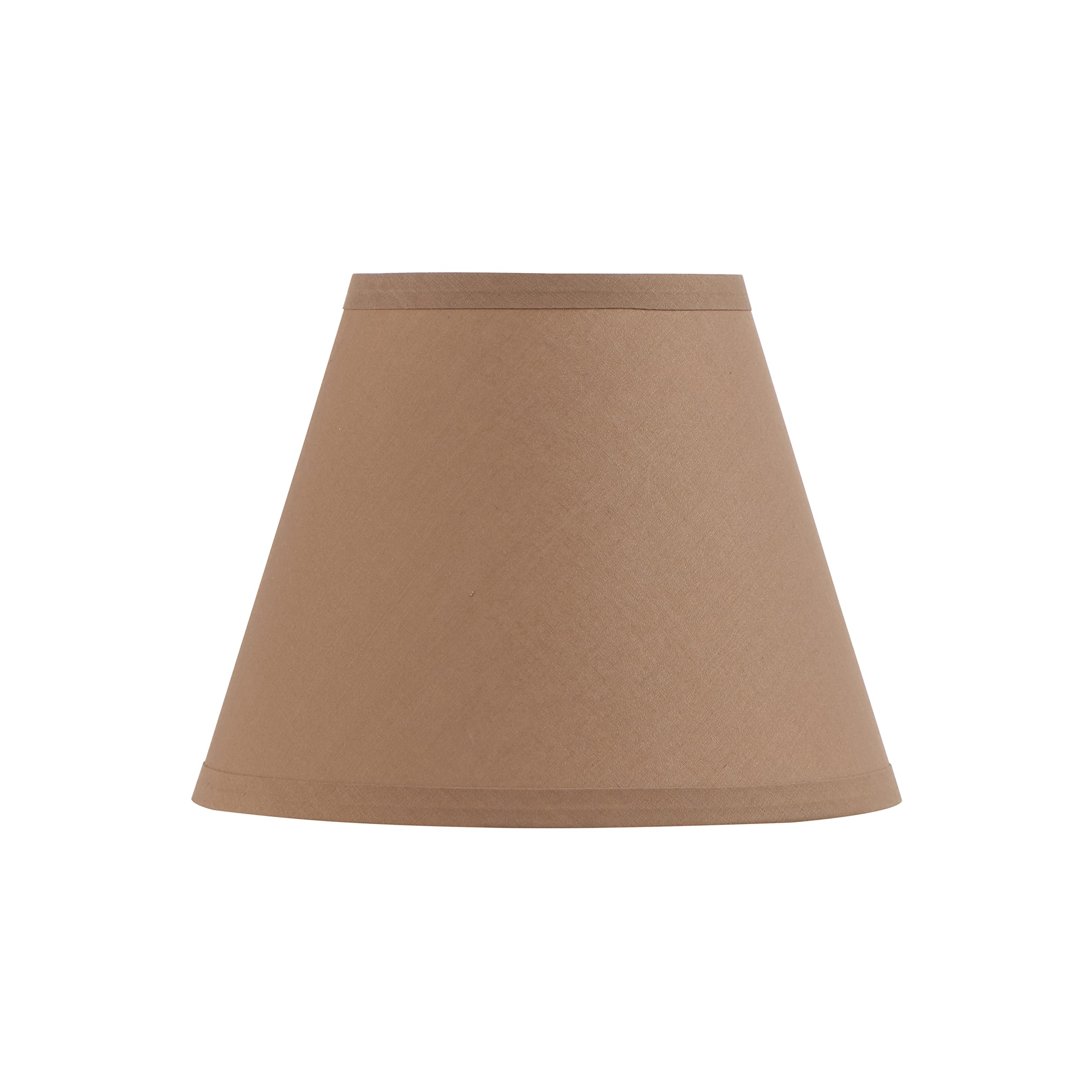 Aspen Creative 56001, Empire Uno Lamp Shade, Sienna Brown, 5&quot; Top X 9&quot; Bottom X 7&quot; Slant Height, Slip Uno 33Mm