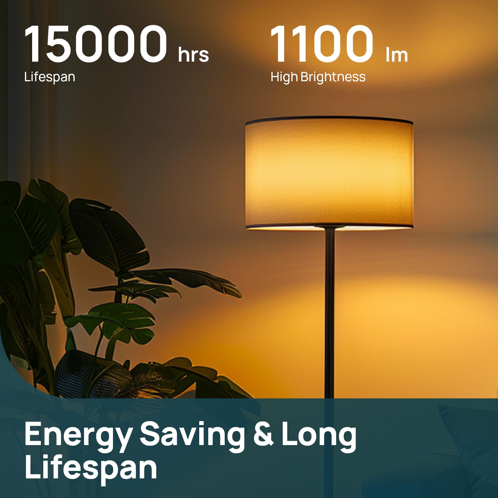 Linkind A19 Led Light Bulb, 75W Equivalent, 11.5W 2700K Soft White, 1100 Lumens Non-Dimmable Led Bulb, E26 Standard Base, Energy