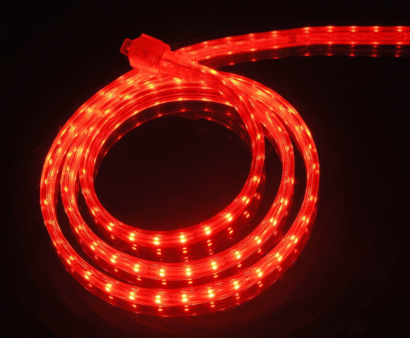 CBconcept LED Rope Light, 40ft, 4300 Lumen, Dimmable, Red, 720 SMD LEDs, Indoor/Outdoor, Model 120VSMD3528-12