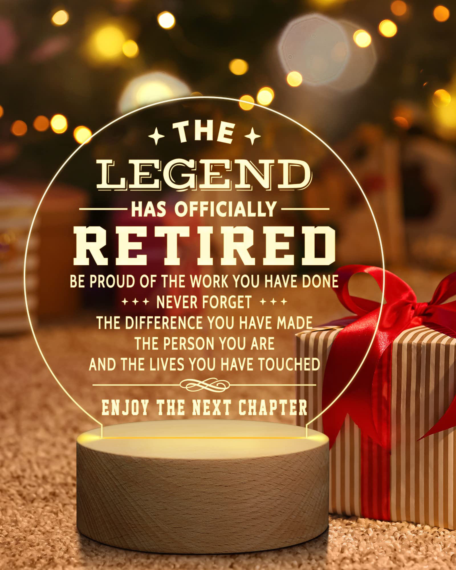 Petalsun Retirement Gifts for Men 2024, Retirement Gifts, Happy Retirement Decorations, Retirement Plaque, The Legend Has Retire