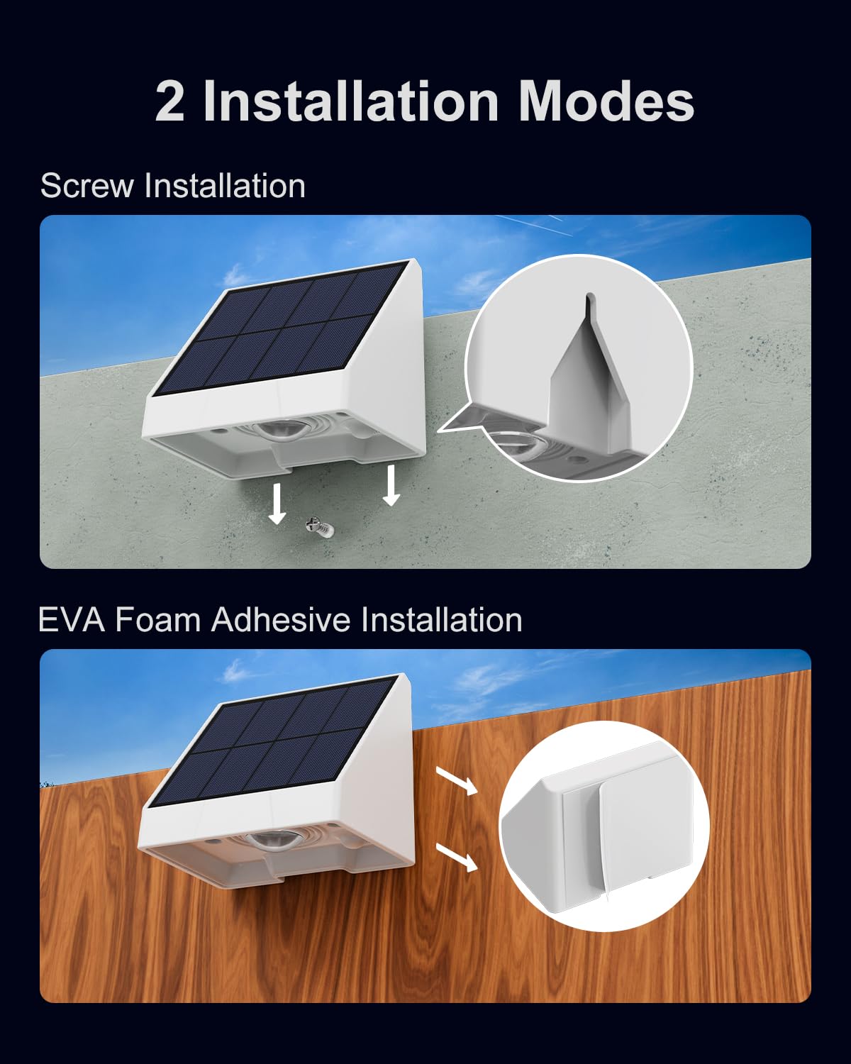 12 Pack Decorative Solar Powered Fence Lights Outdoor Waterproof With Warm White Led Spot Lens, For Outside Deck, Patio, Yard, R