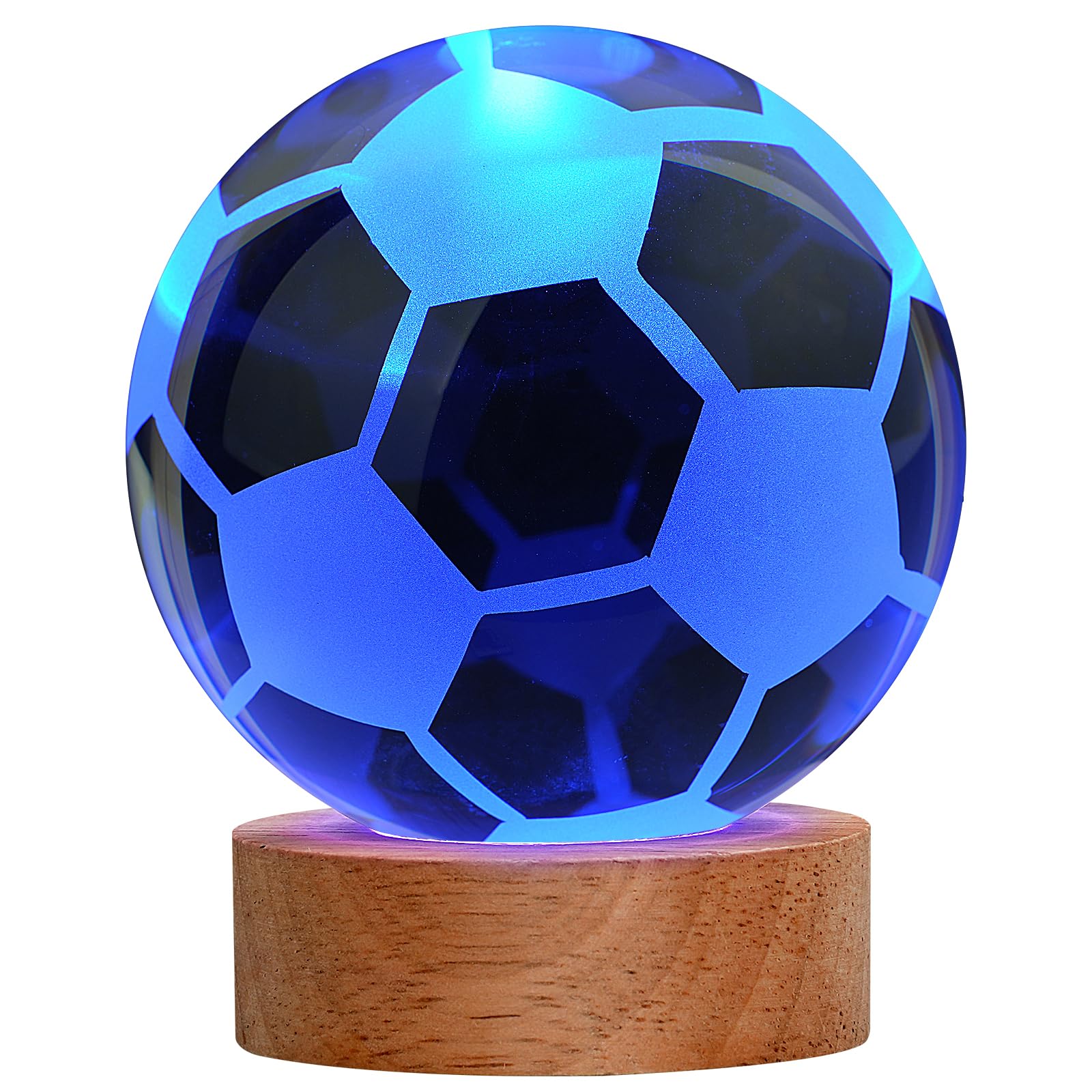 JANARARY Large 3D Soccer Ball Night Light, Soccer Lamp 16 Color Changing with Remote Control for Bedroom Decor, Ideal Cool Desk 