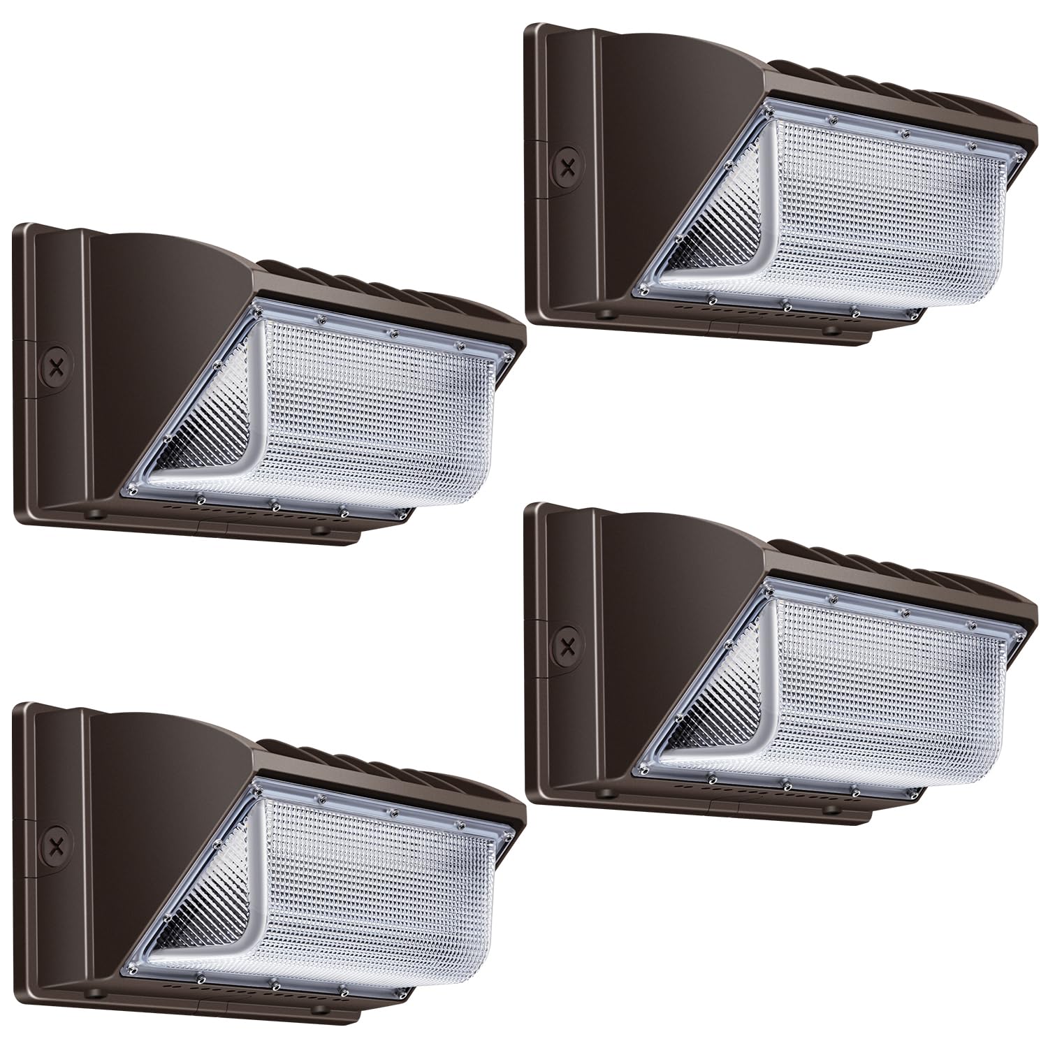 Juyace 150W LED Wall Light Outdoor Flood Lighting 4 Pack 5000K 100-277V IP65 Waterproof for Barn Backyard Warehouse Garage Yard