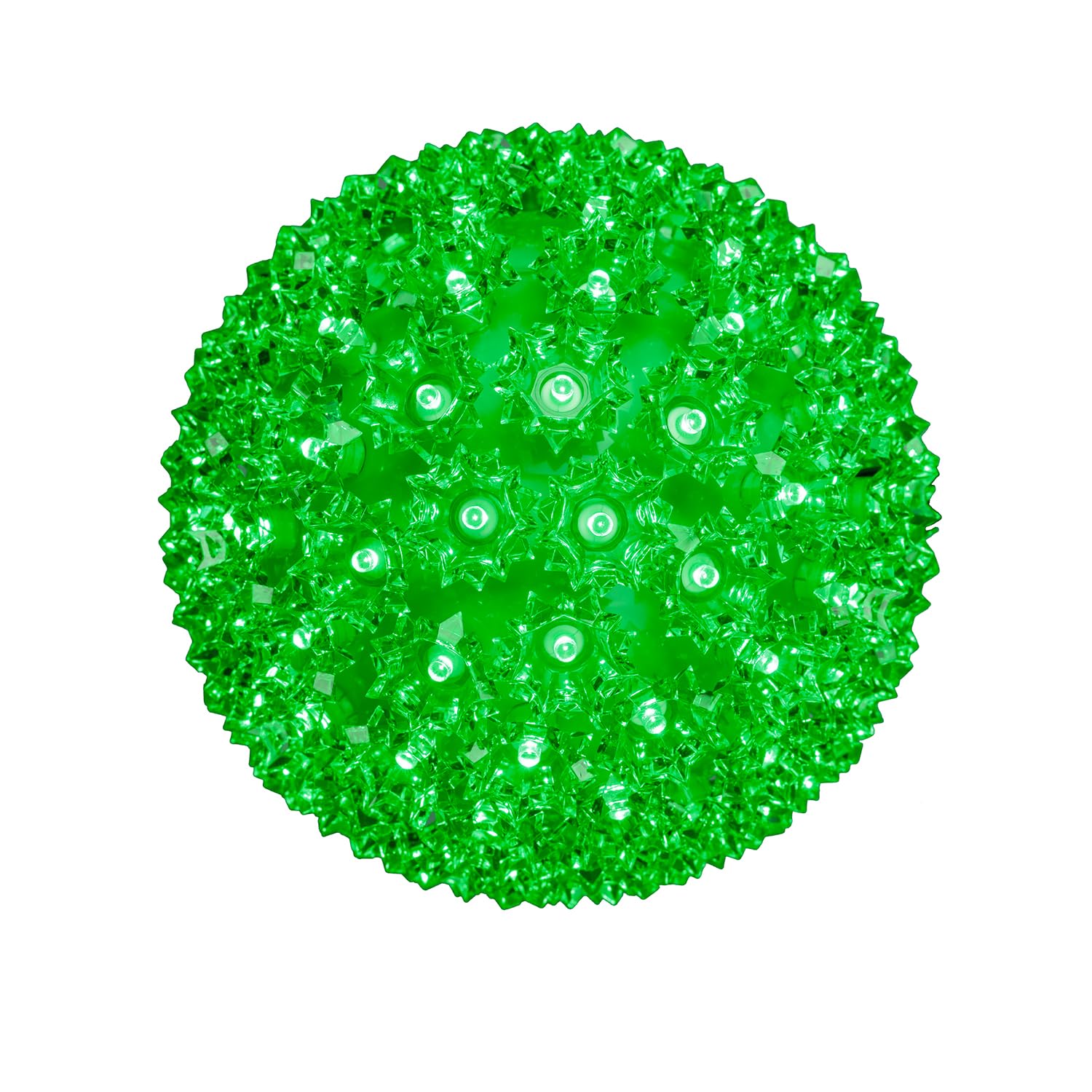 Novelty Lights Outdoor 150 LED Light Sphere, 10in Diameter, Green, Model MRD-50A-2, Plastic Hanging Decor for Gazebo