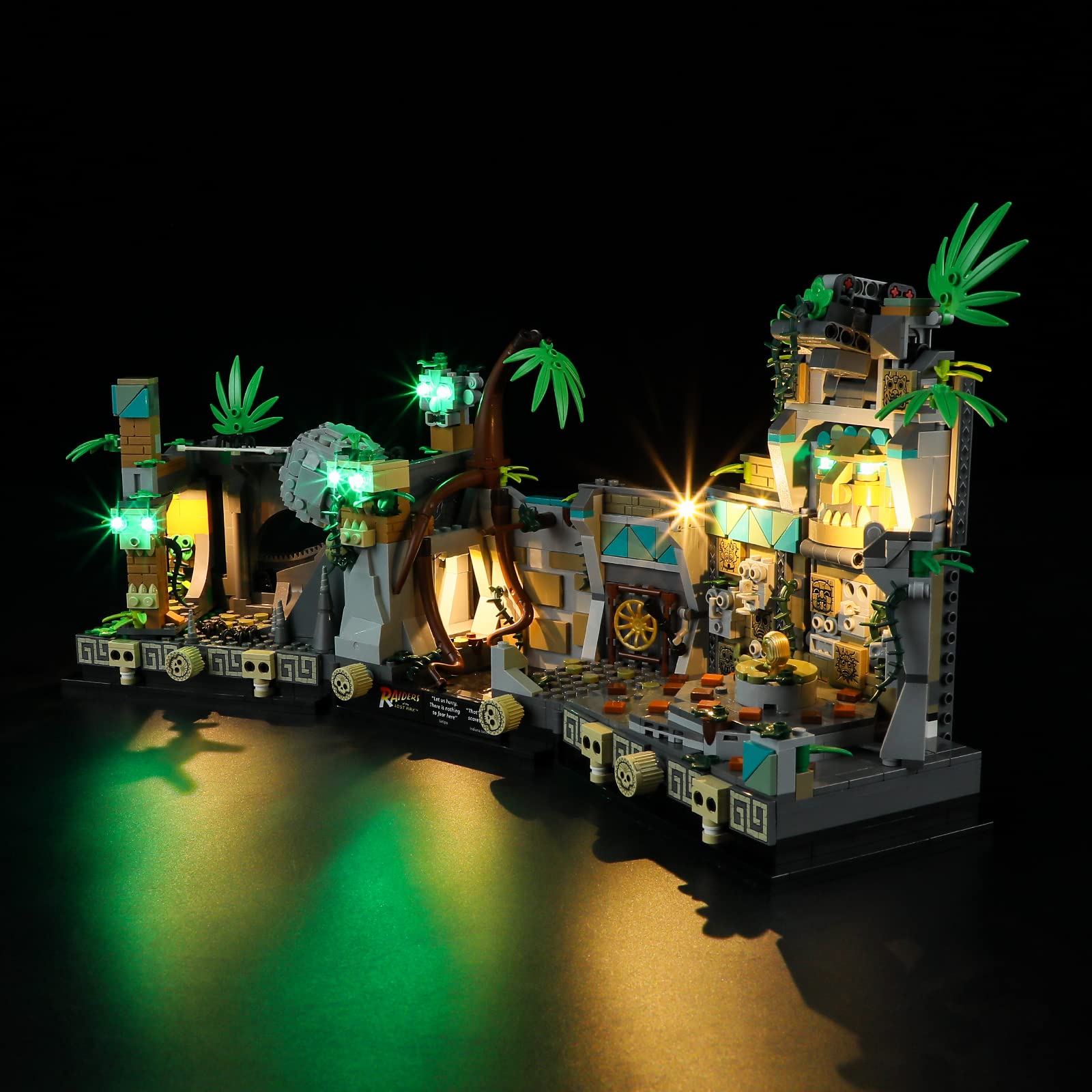 LIGHTAILING LED Lighting Kit for 77015 Temple of The Golden Idol - Compatible with Building Blocks Model - Golden Color