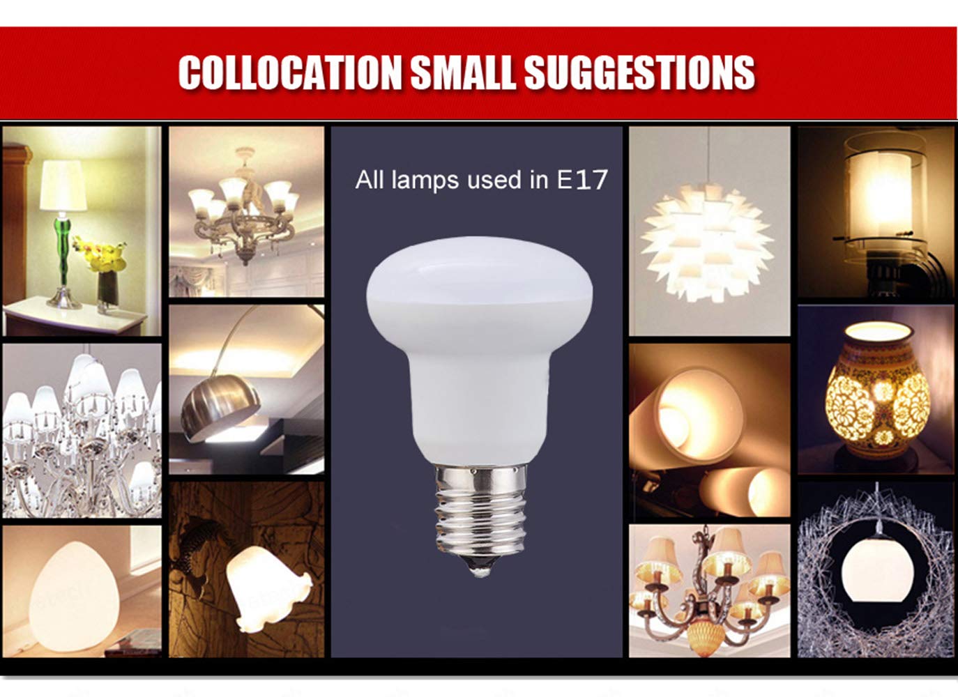 R14 E17 Led Bulb, 3W(25 Watt Incandescent Equivalent), 2700K Warm White Not-Dimmable Intermediate Base Led Light Bulb, 120V, 4 P