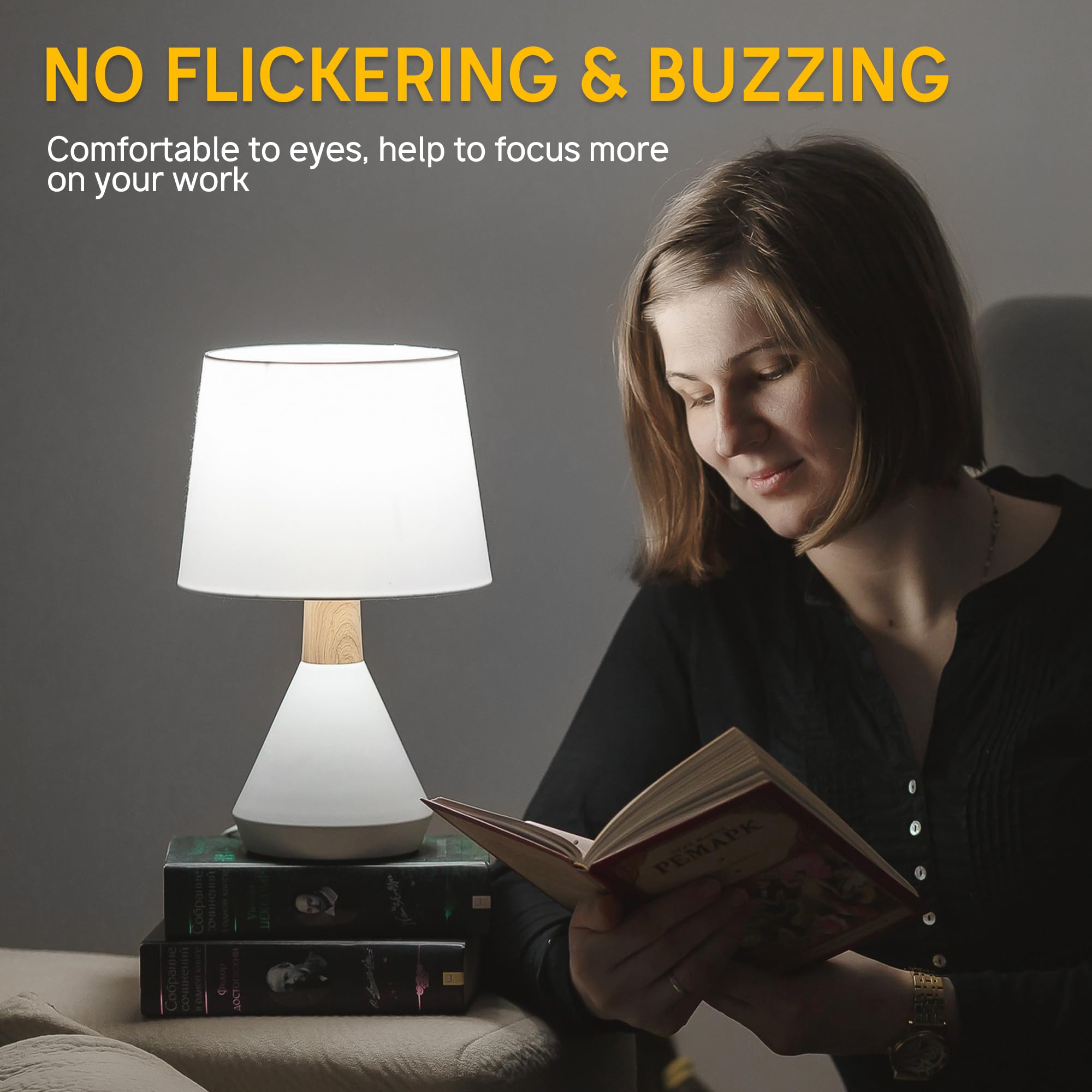 Prosperbiz E12 Dimmable Led Light Bulbs 6W (60W Equivalent), Daylight White 5000K,