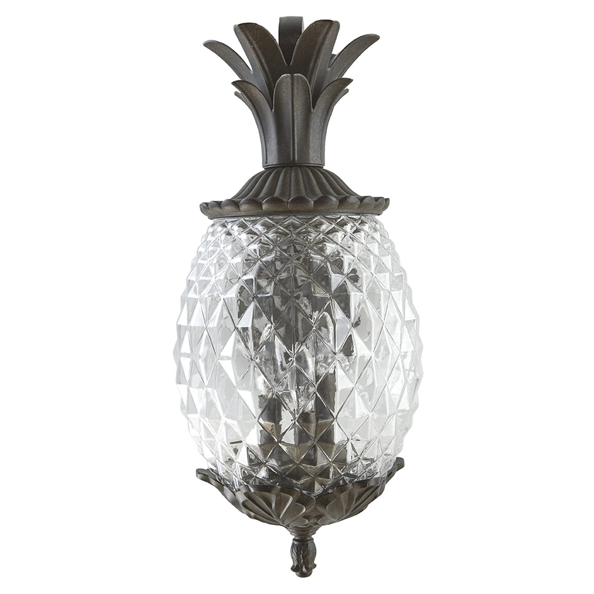 Acclaim Lighting | 7512Bc | Lanai Collection | Large Outdoor Wall Mounted Pineapple Dimmable Lantern | Durable Anti-Rust Cast Al