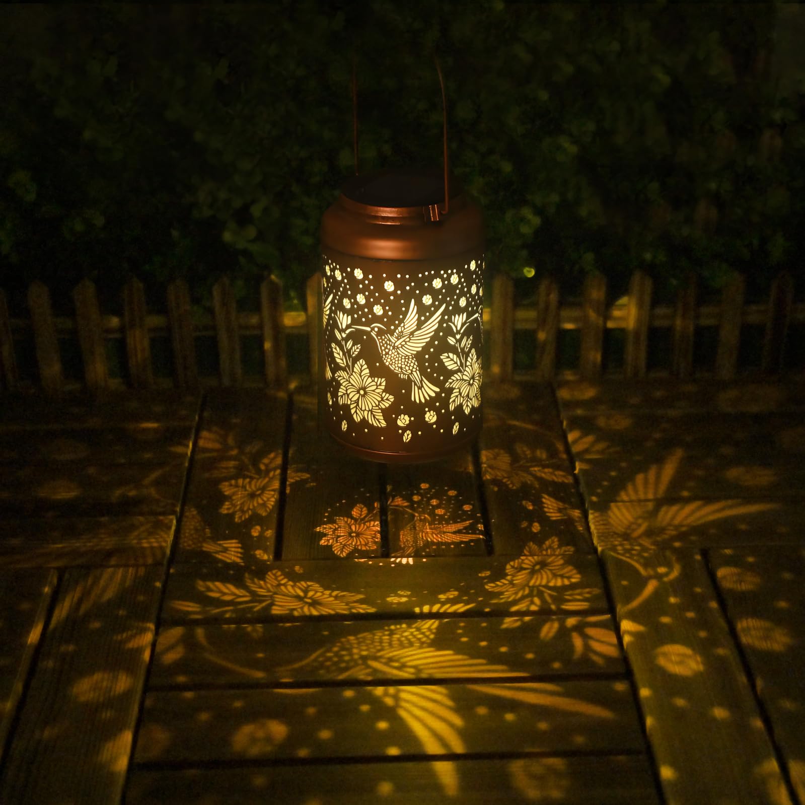 Hummingbird Solar Lanterns Outdoor Waterproof Hanging Solar Lights, Birthday Gifts For Women, Men, Mom, Mothers Day Gifts, Garde