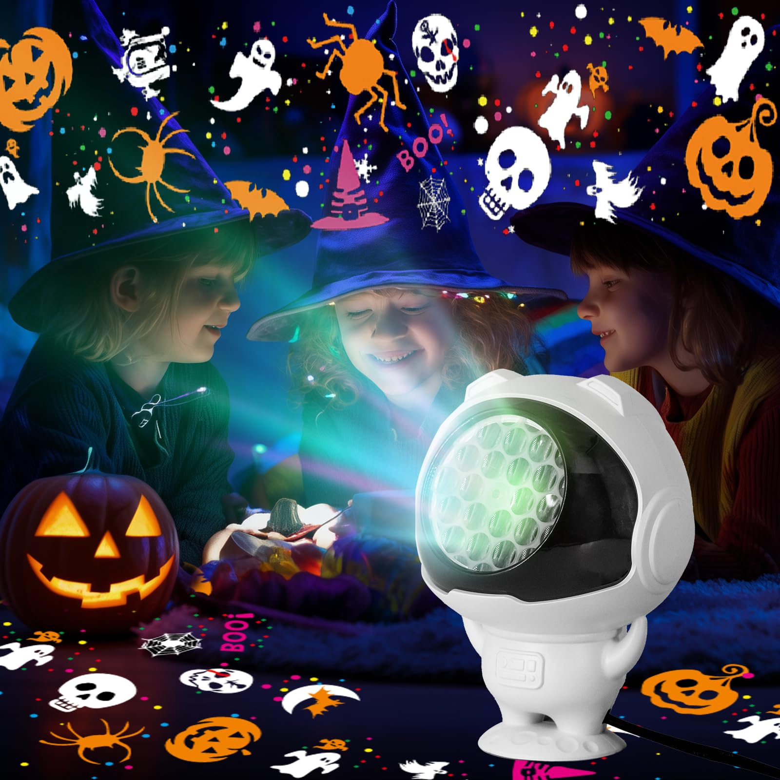 Halloween Projector Lights Outdoor/Indoor  Led Lights Projector For Halloween Decorations  Holiday Projector For Halloween Party 2025 Upgrade Halloween Indoor For Home Halloween Gift