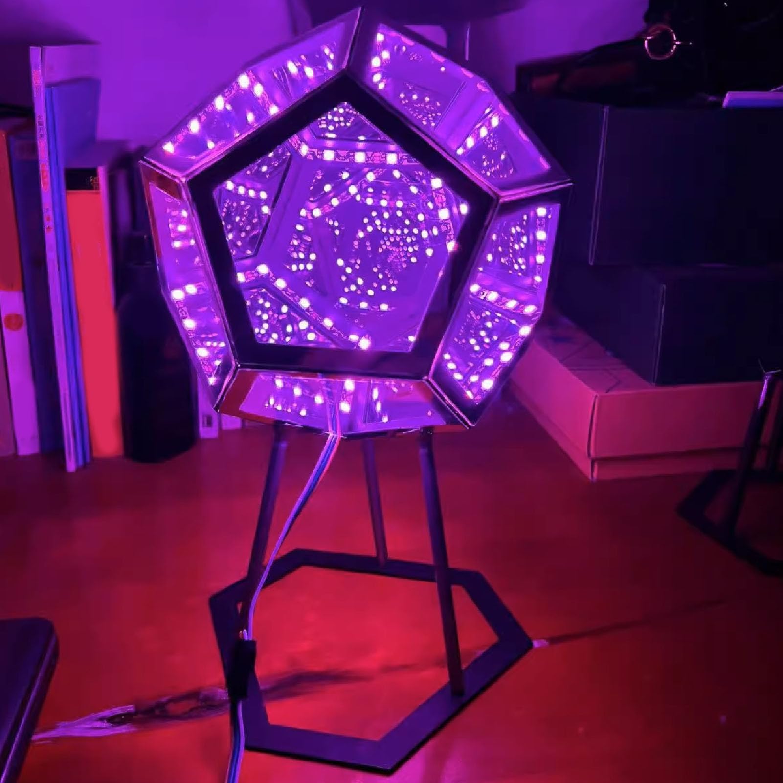 Acogedor Dodecahedron Light, Usb 3D Cube Light, Led Desk Table Lamp Light Gaming Light, Ambient Night For Home Decoration