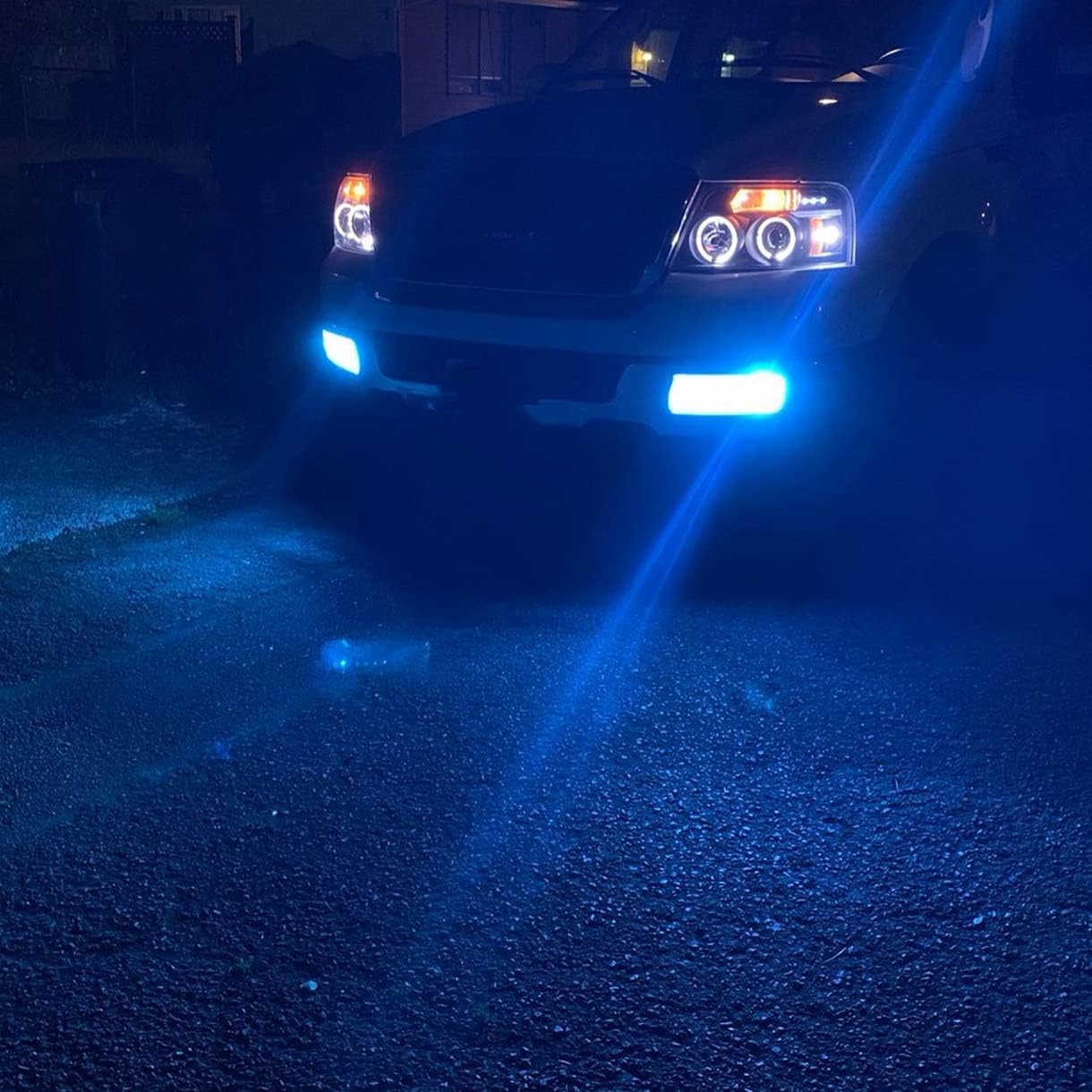 Alla Lighting H10 9145 LED Fog Bulbs 3800lm 8000K Ice Blue High Illumination Model ETI 56-SMD Replacement