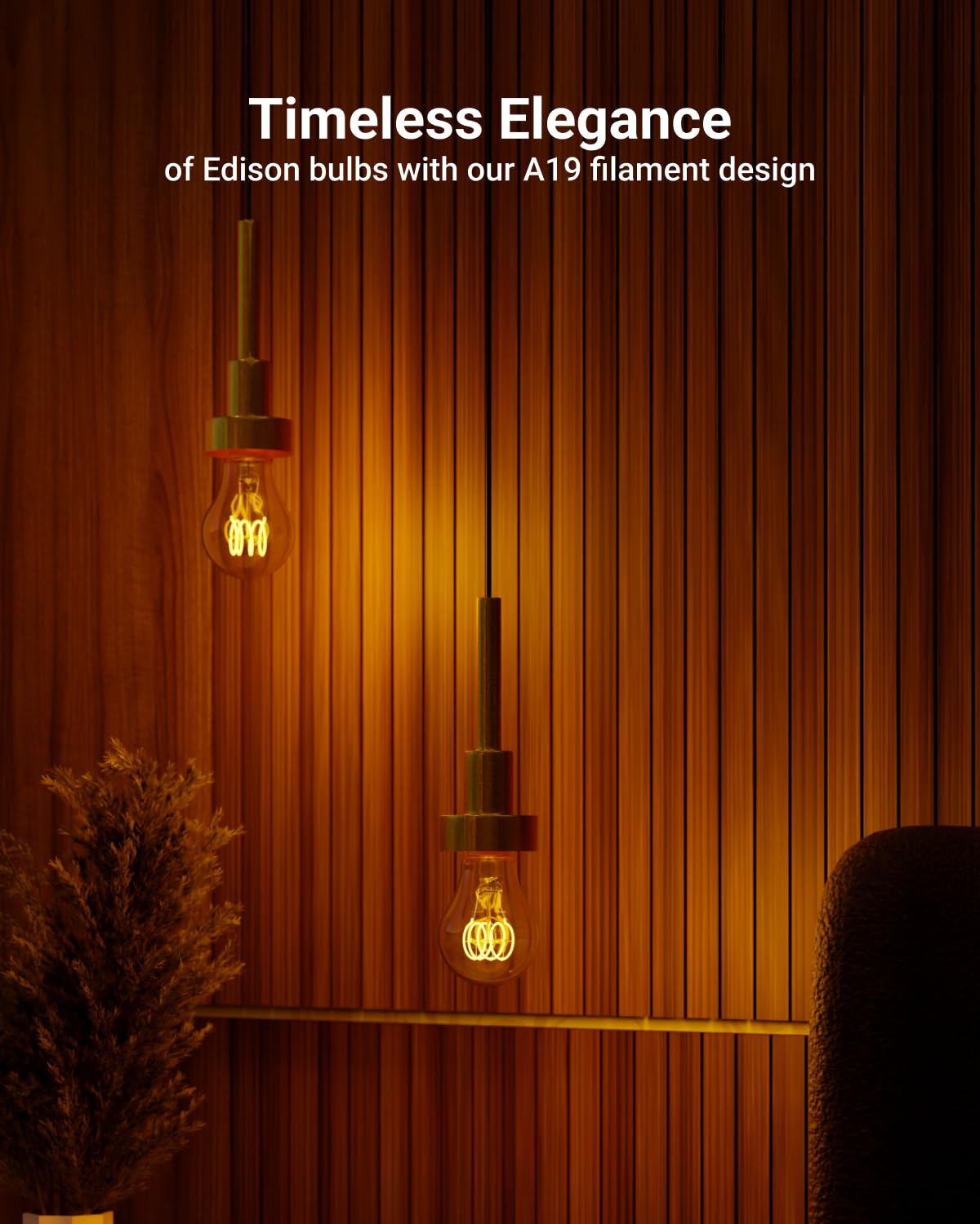 Sunco 6 Pack Vintage Led Edison Bulbs, E26 Spiral Filament Light, 5.5W=40W, 2200K Amber Light, Dimmable, 450 Lm, 25000 Lifetime