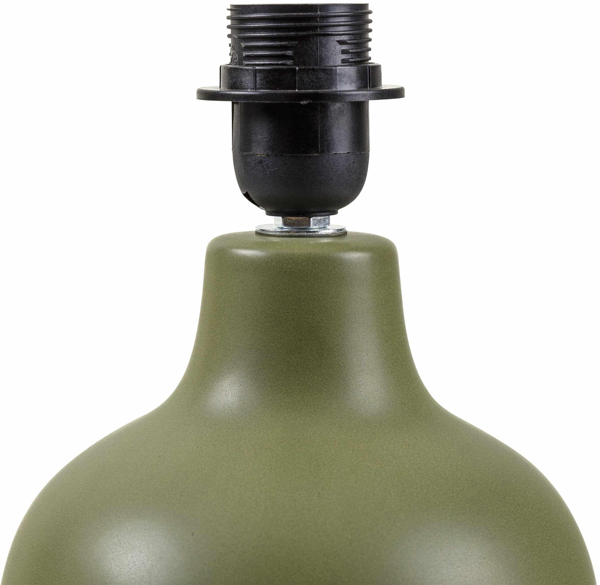 Hauteloom Theisseil Table Lamp, Ceramic, 13inH x 8inW x 8inD, Green/Beige, Model TXCHMA7