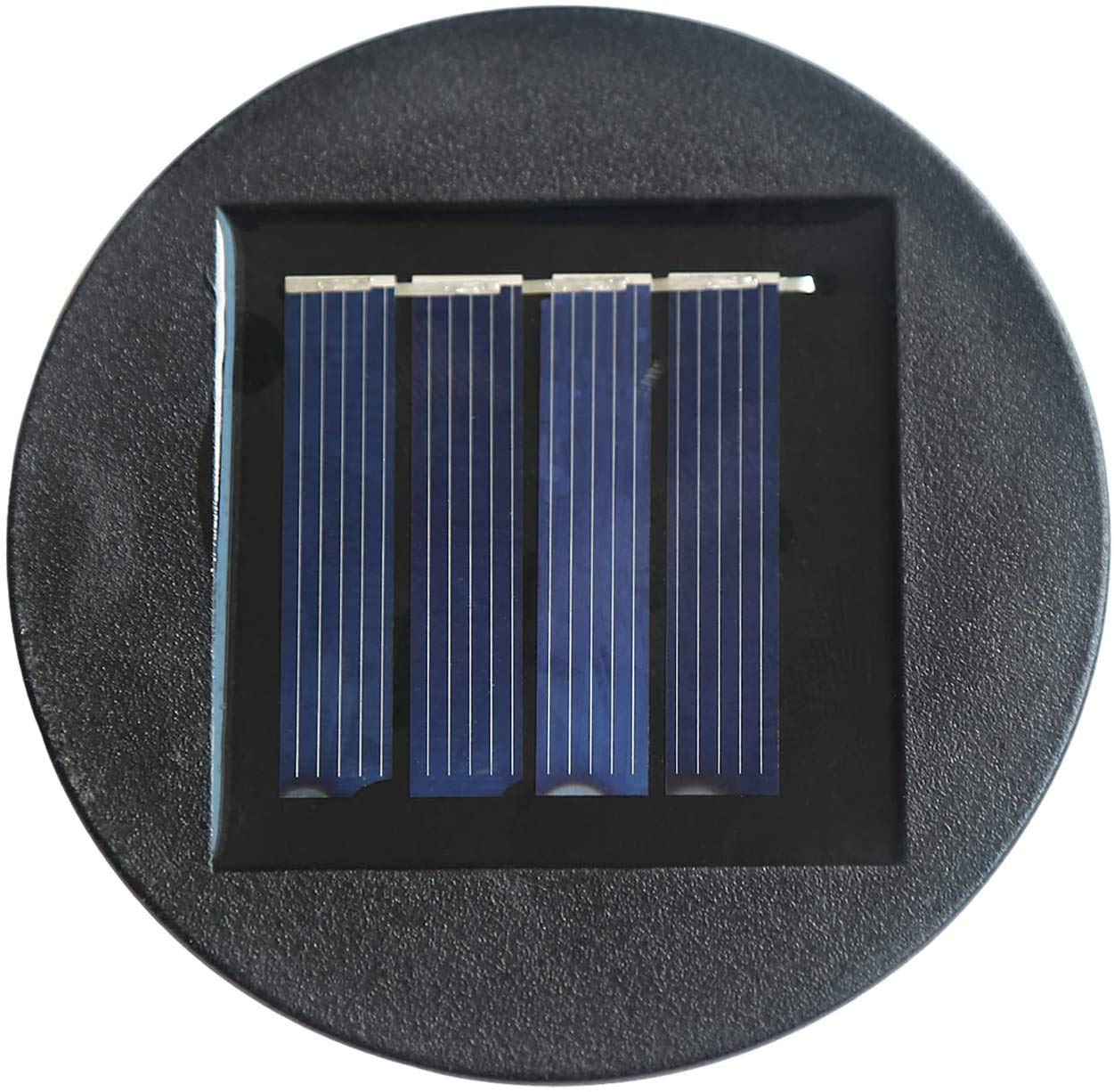 Esgarden Solar Replacement Lantern Top - Black Monocrystalline Solar Panel, Plastic Battery Compartment