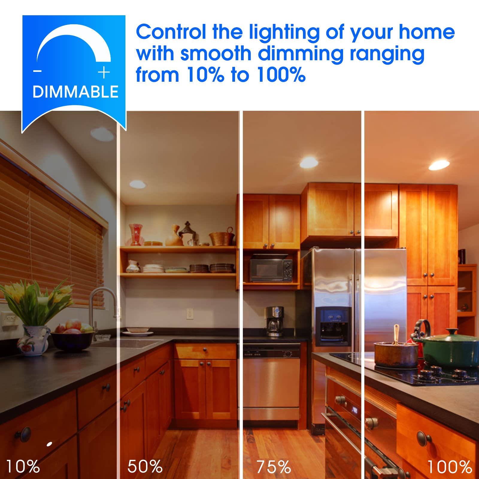 Energetic 10 Pack Par30 Led Bulbs, Flood Light Outdoor Indoor 75 Watt Equivalent 10W Dimmable,3000K Warm White,1000 Lumens,E26 B