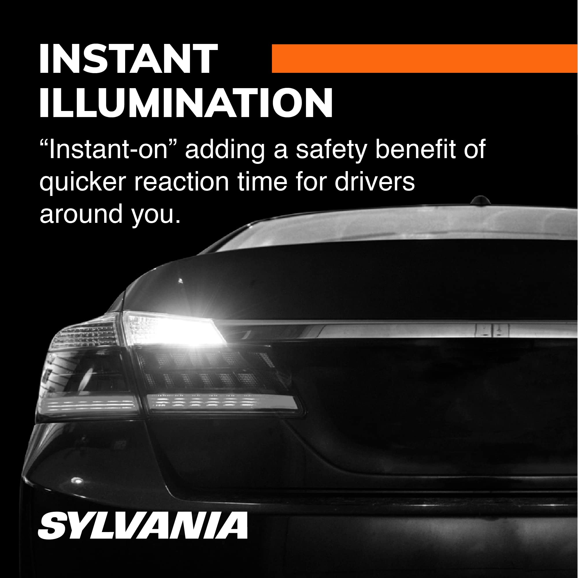 SYLVANIA - 194 T10 W5W LED Amber Mini Bulb - Bright LED Bulb, Ideal for Interior Lighting (Contains 2 Bulbs)