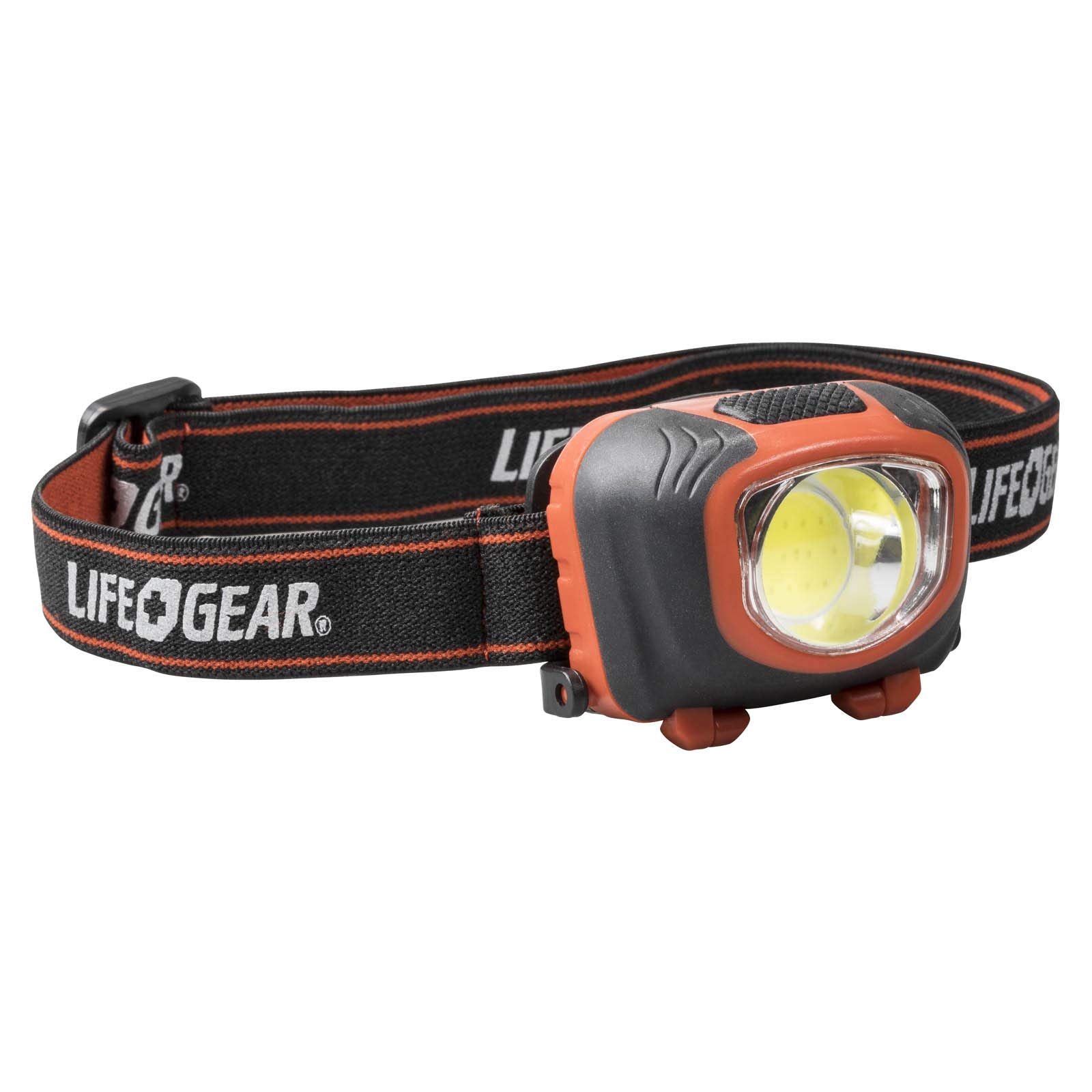Life Gear Red Stormproof 260 Lumen Cob Headlamp - Durable, Lightweight, Outdoor Lighting
