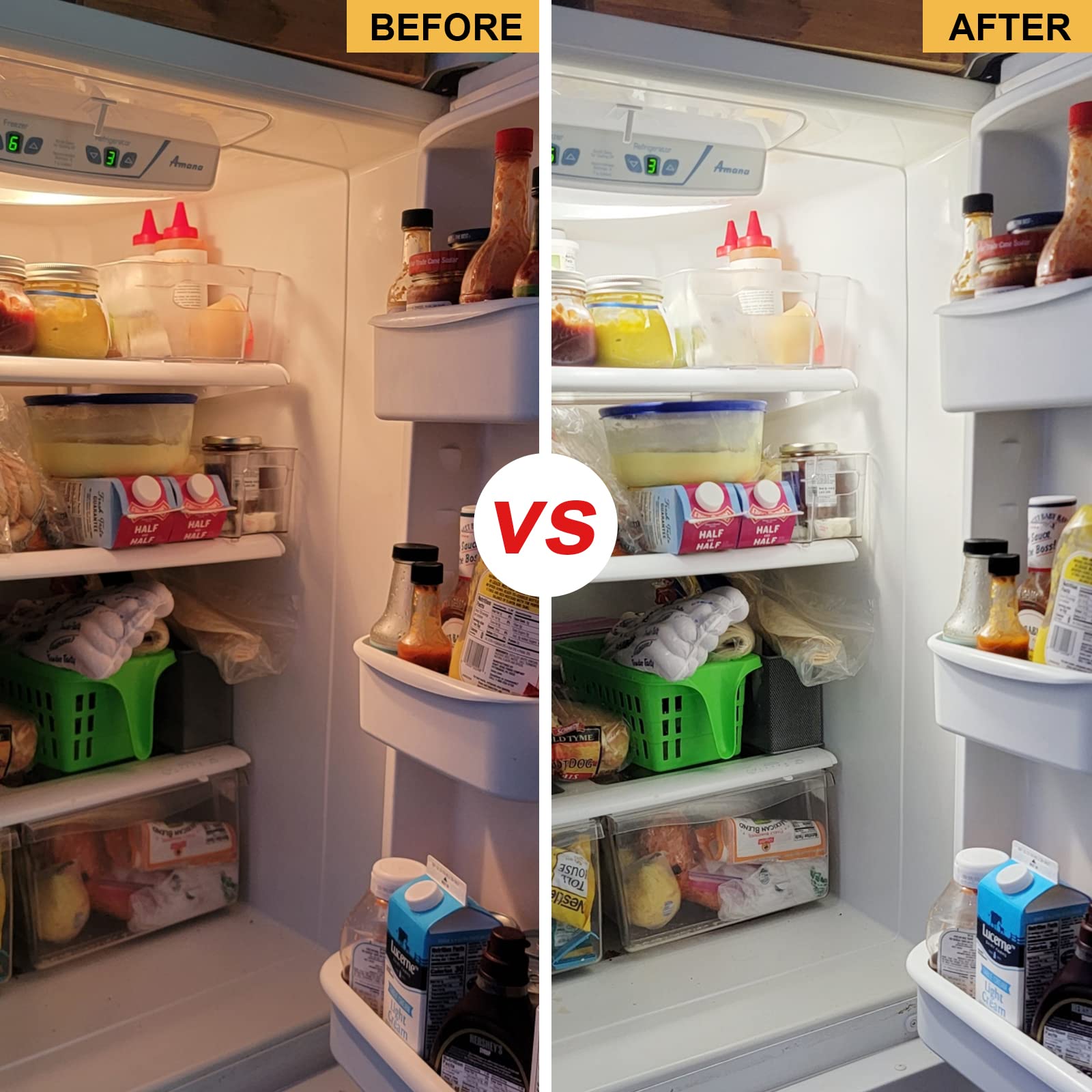 Acaxin LED Refrigerator Light Bulb 4W, Waterproof A15 Appliance Bulb, Daylight White 5000K, 2 Count, E26 Base, 400 Lumen
