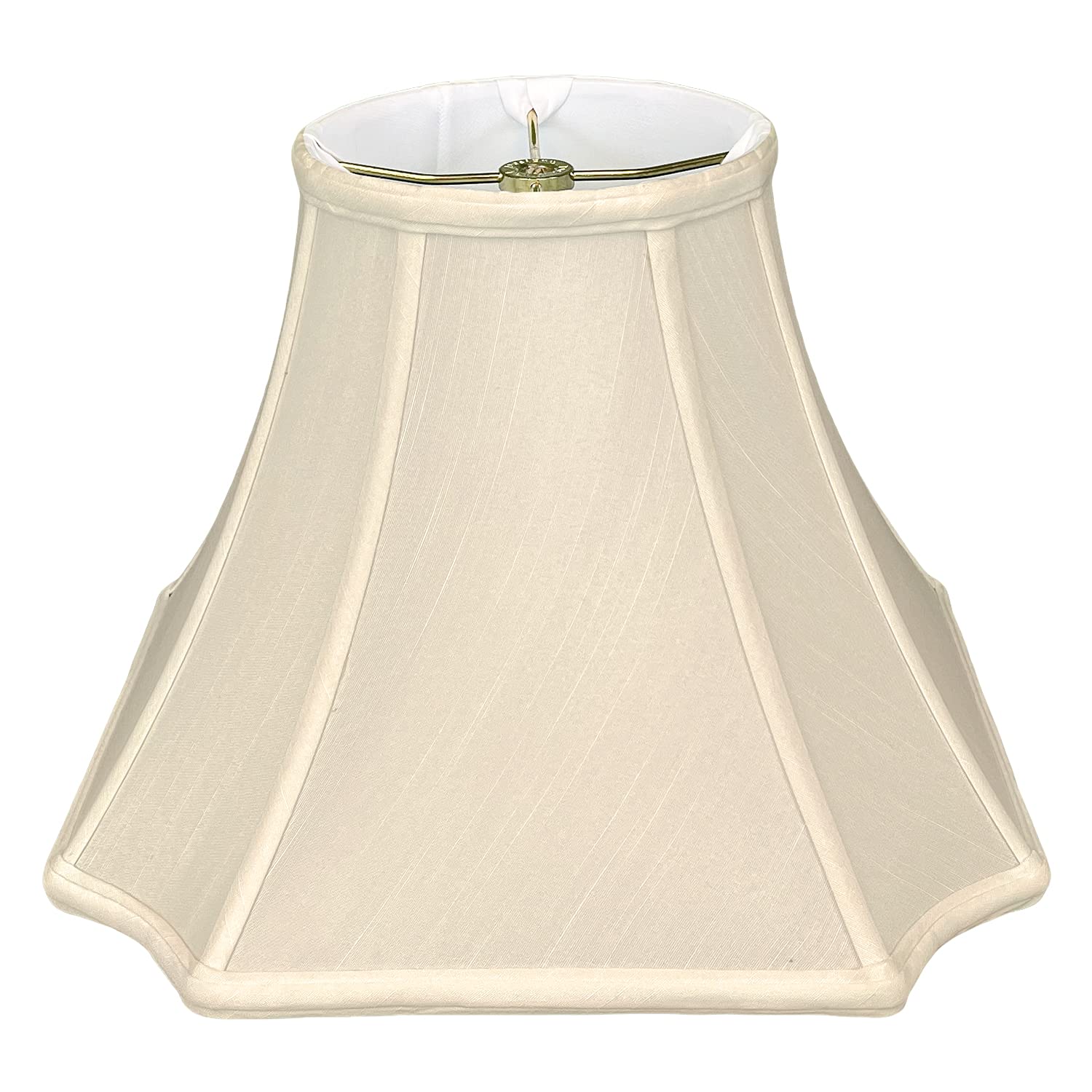 Royal Designs Square Inverted Cut Corner Basic Lamp Shade, Beige, 9 x 20 x 14