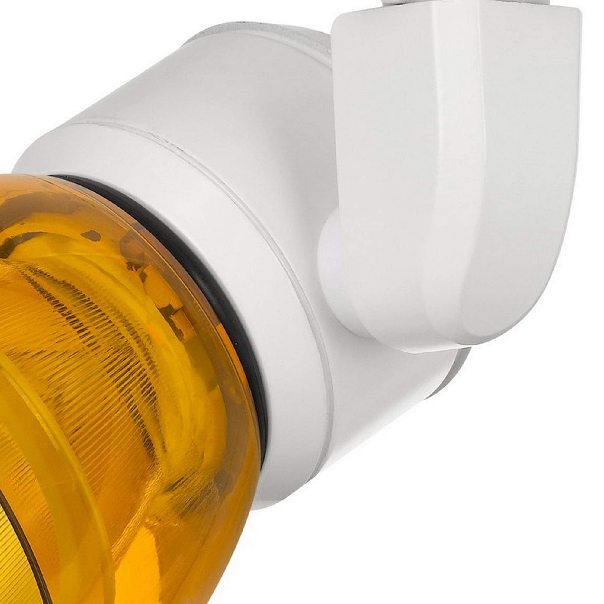 Benzara 10W LED Track Fixture, Metal Construction, Yellow and White, Model BM220625