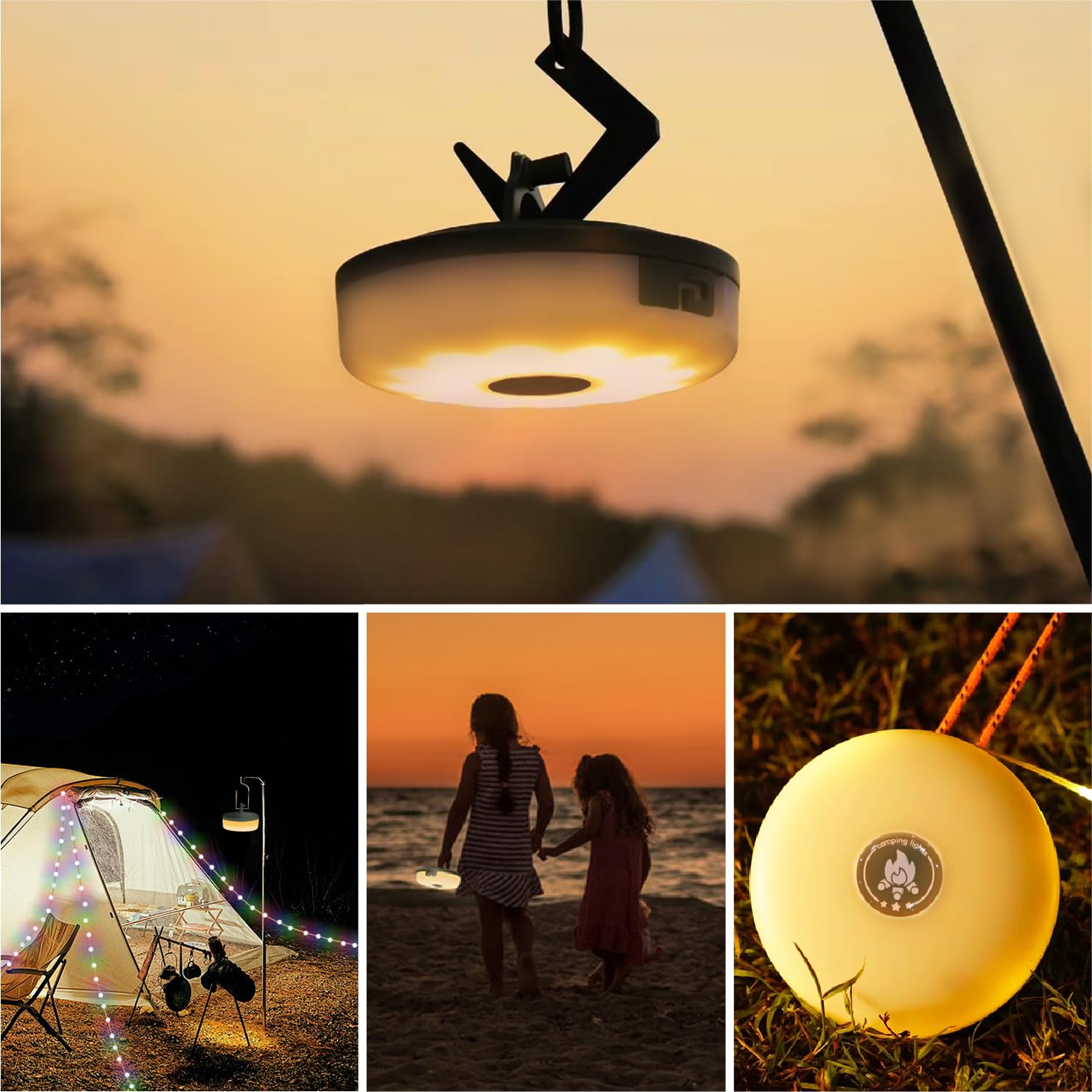 Hiromeco Camping Lights String,Outdoor String Lights With 5 Lighting Modes,Quick 30S Recovery,Durable And Waterproof,Usb Chargin