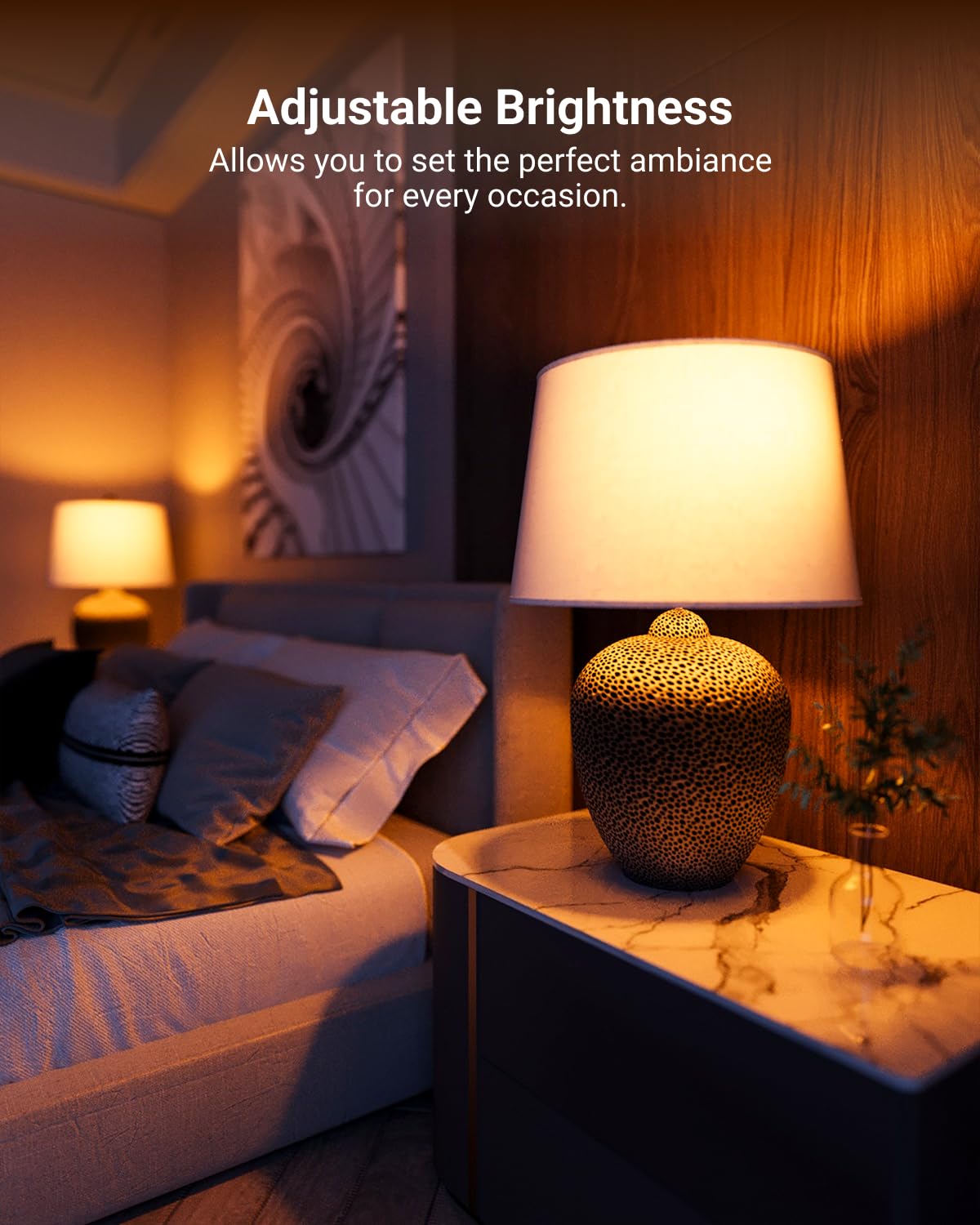 Sunco Amber Sleep Light Bulbs, Blue Light Blocking, A19 9W(60 Watt Equivalent) Dim Light Bulbs For Lamp, 1800K Warm Light Bulb,