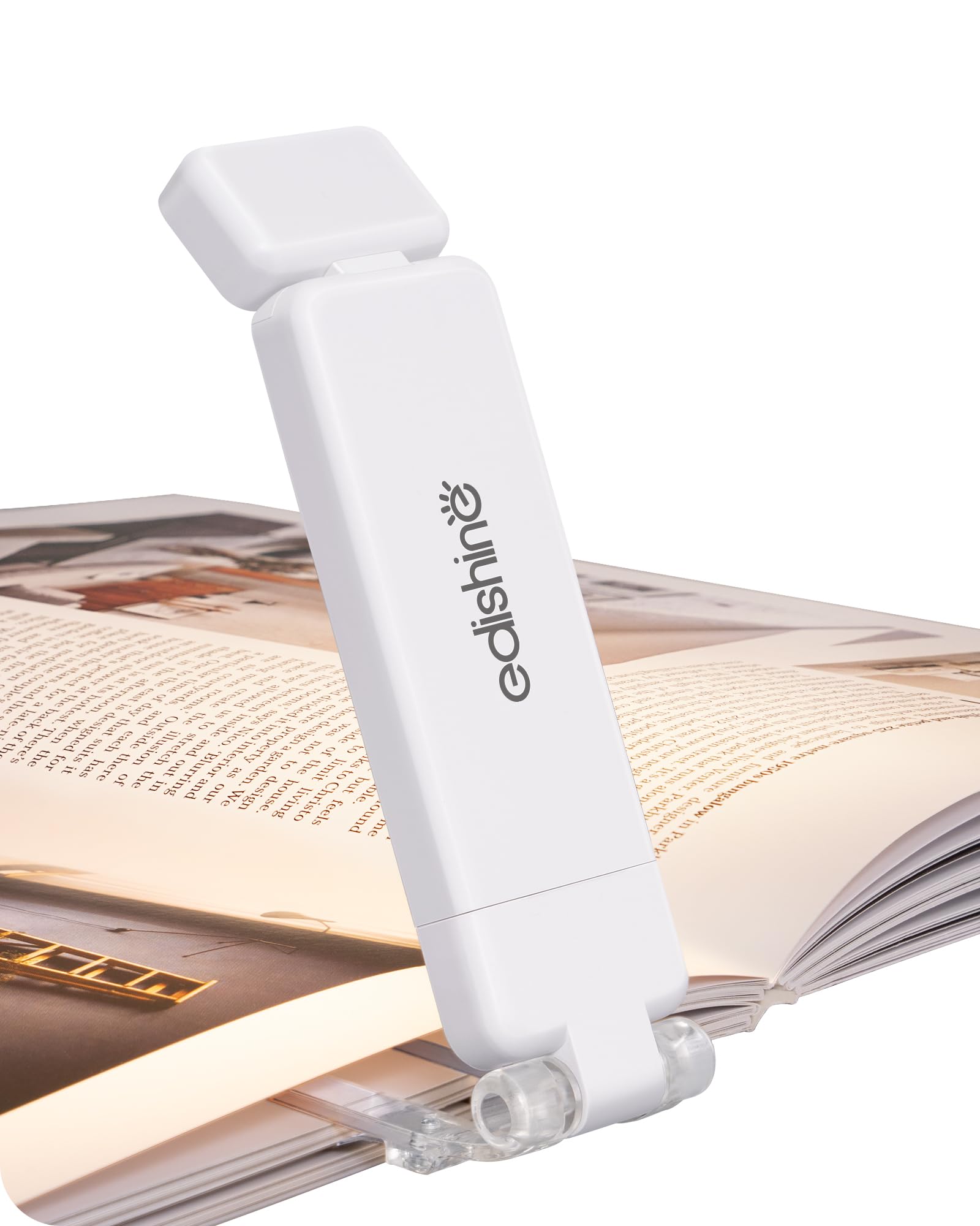 EDISHINE Book Lights for Reading at Night, USB Rechargeable Reading Lights for Books in Bed, 3 CCT & Stepless Dimmable Lamp for
