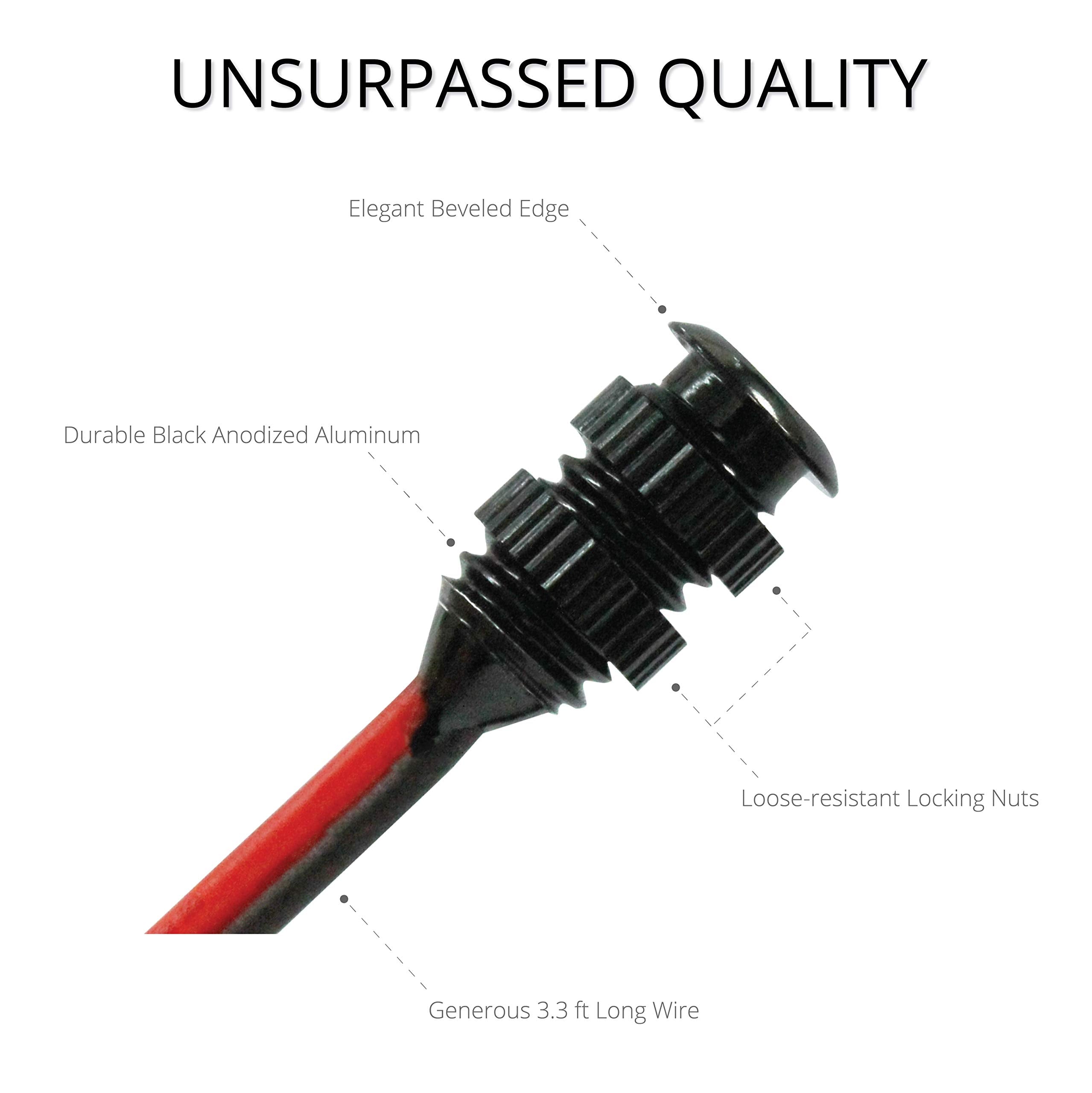 Oznium Brightest Light Bolt - Flush Mount 12V Led Light For Bumper, Grille, Cars Interior, Dash, Ambient Lighting, Motorcycle W/