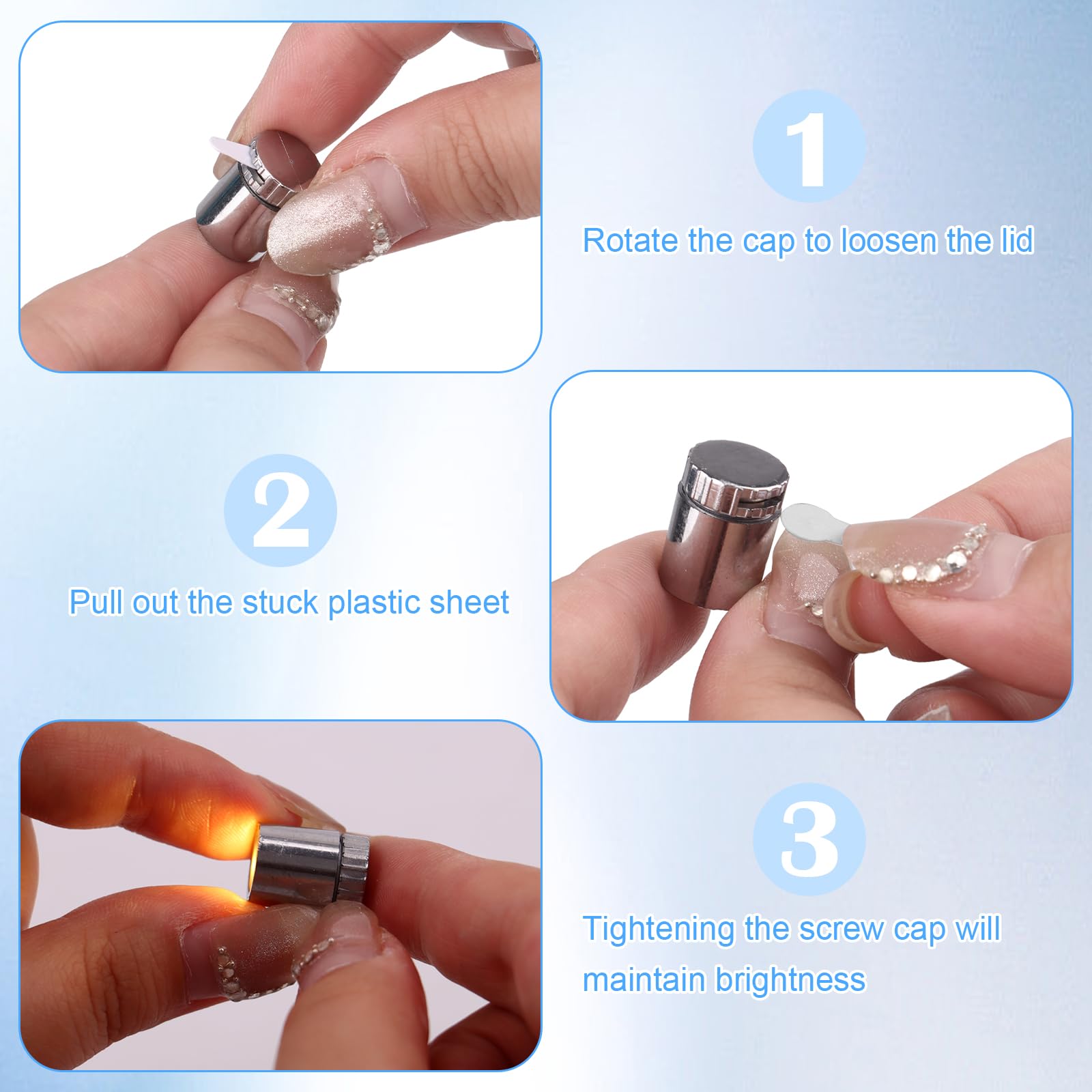 Welecom Miniature LED Lights, 50 Pcs, Battery Included, Plastic, Mix Color, Model Wel-240611-1